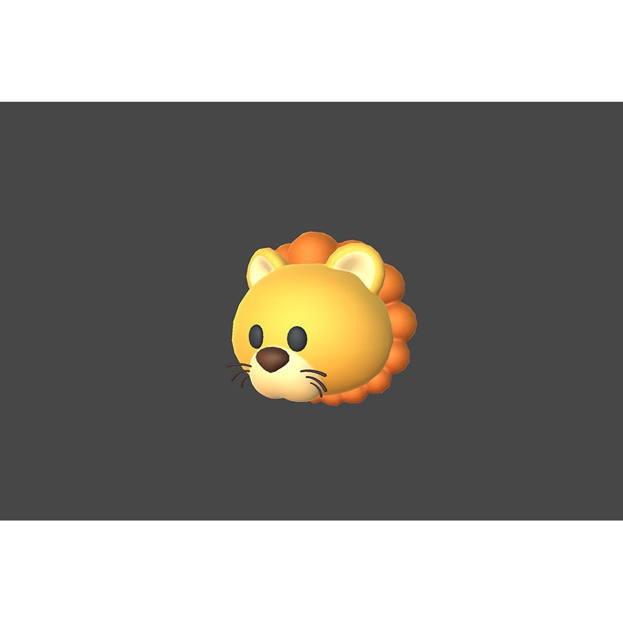 Animal Head 3D Model – Cartoon Style, 36 FBX Files, Game-Ready - View 28
