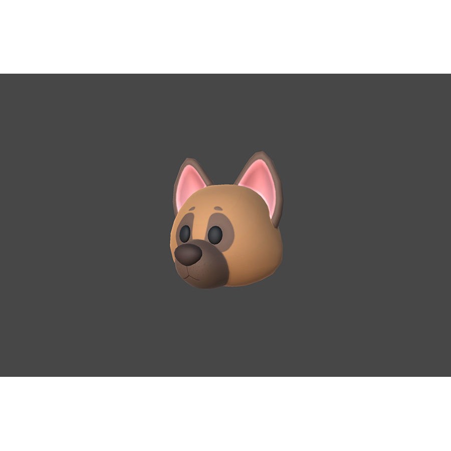 Animal Head 3D Model – Cartoon Style, 36 FBX Files, Game-Ready - View 34