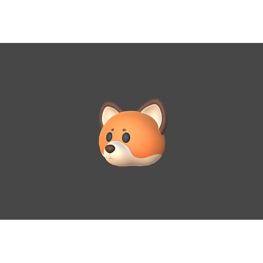 Animal Head 3D Model – Cartoon Style, 36 FBX Files, Game-Ready - View 35