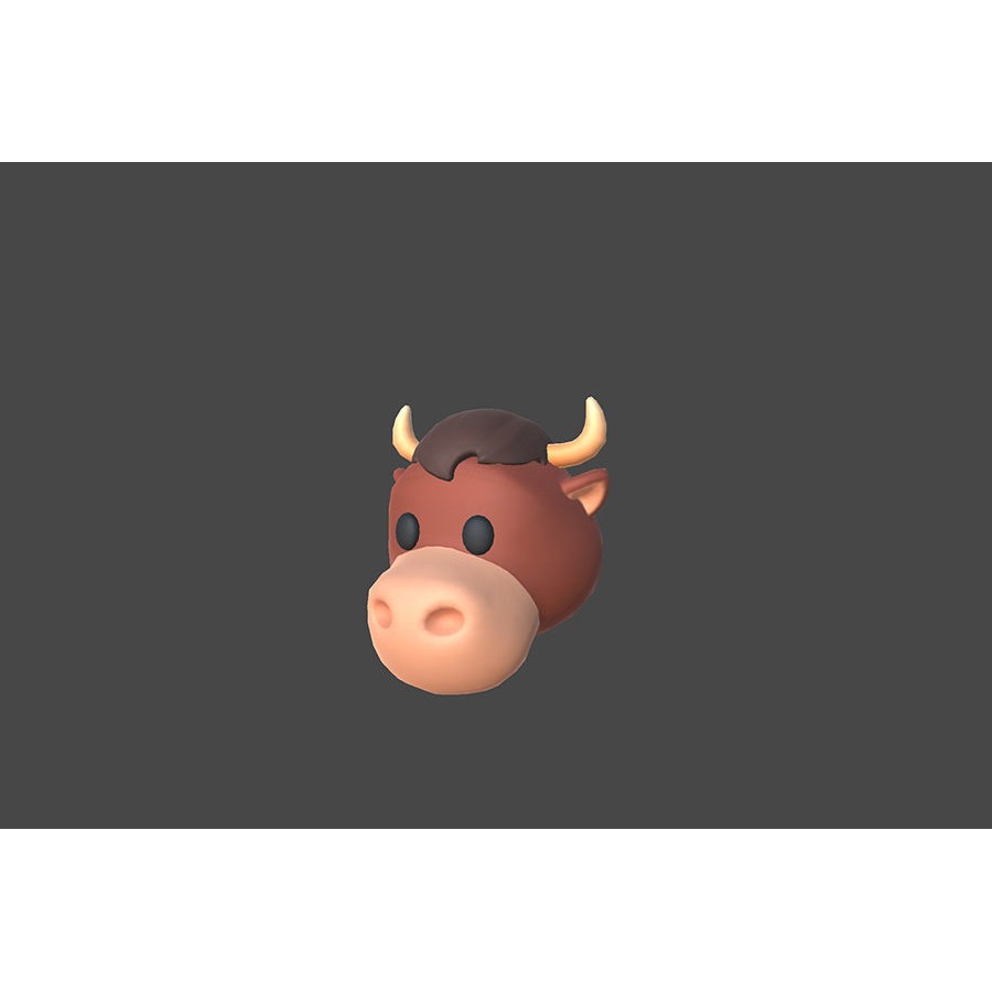 Animal Head 3D Model – Cartoon Style, 36 FBX Files, Game-Ready - View 45