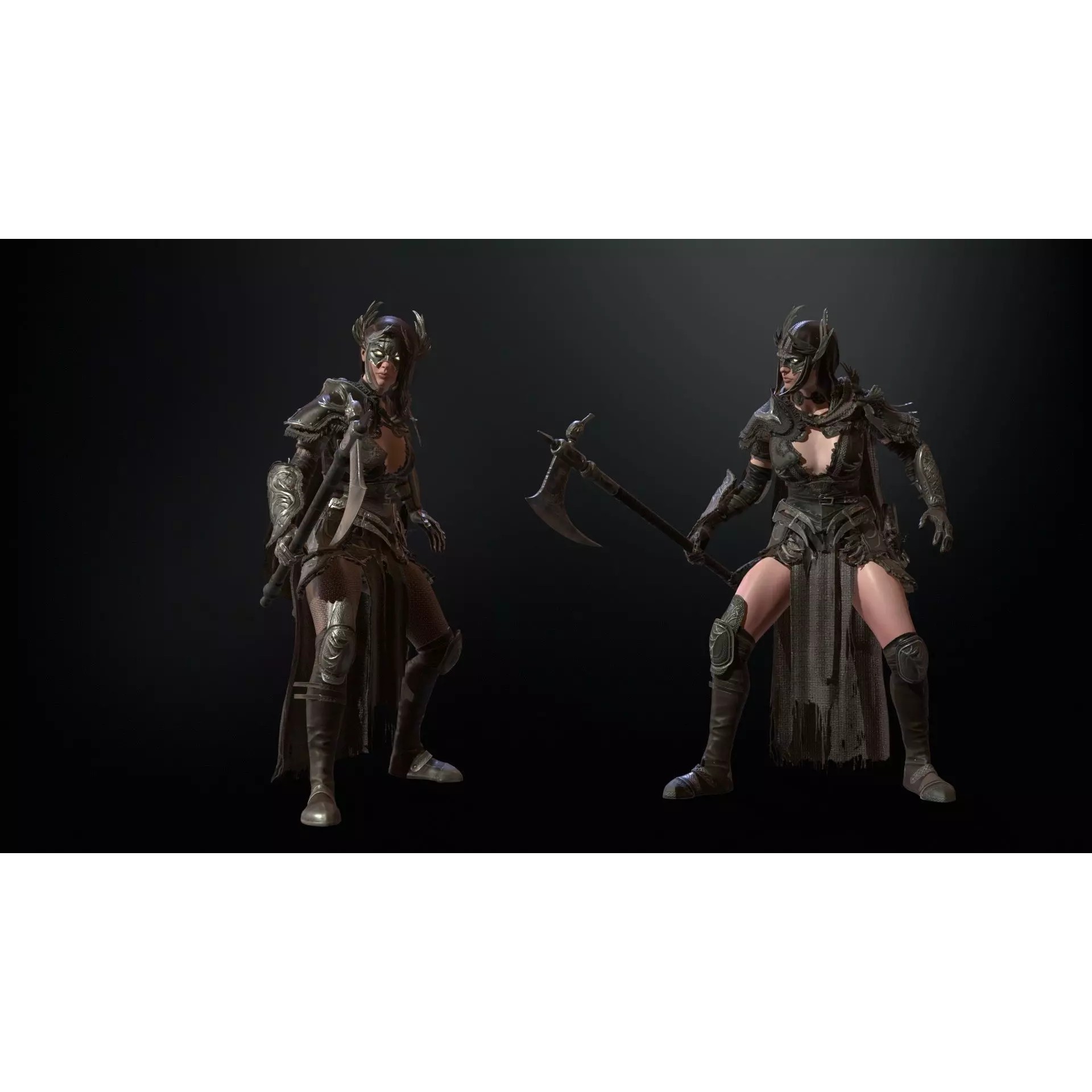 The Valkyrie - Low-Poly Game-Ready 3D Model - View 10