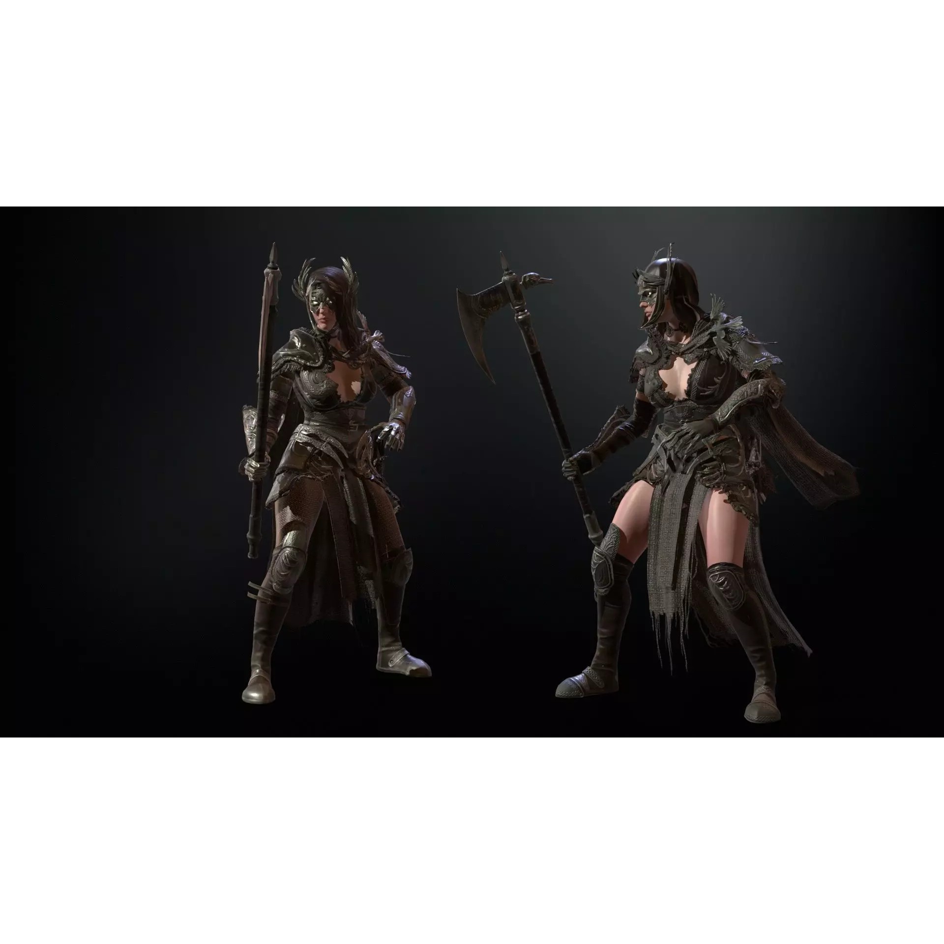 The Valkyrie - Low-Poly Game-Ready 3D Model - View 11