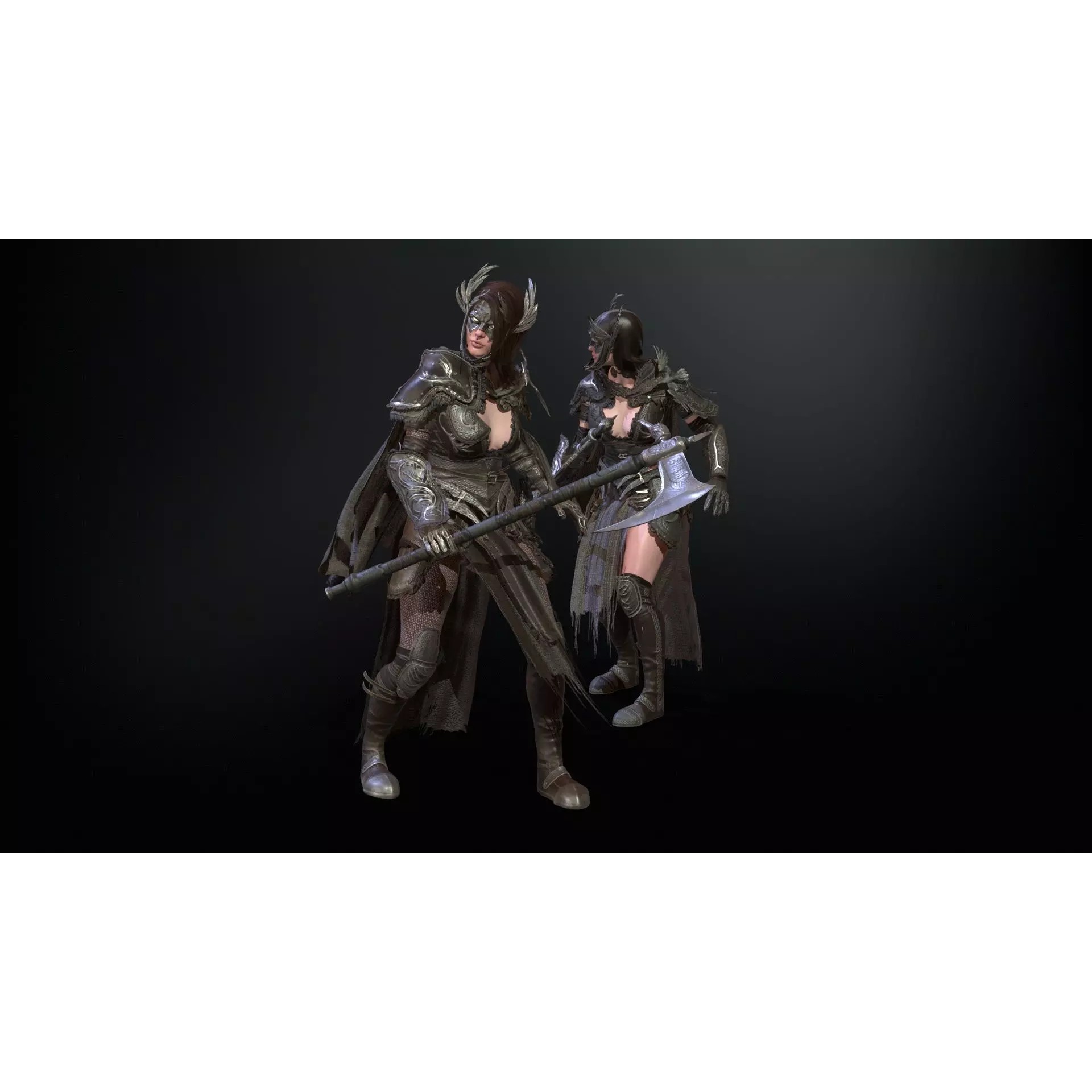 The Valkyrie - Low-Poly Game-Ready 3D Model - View 12