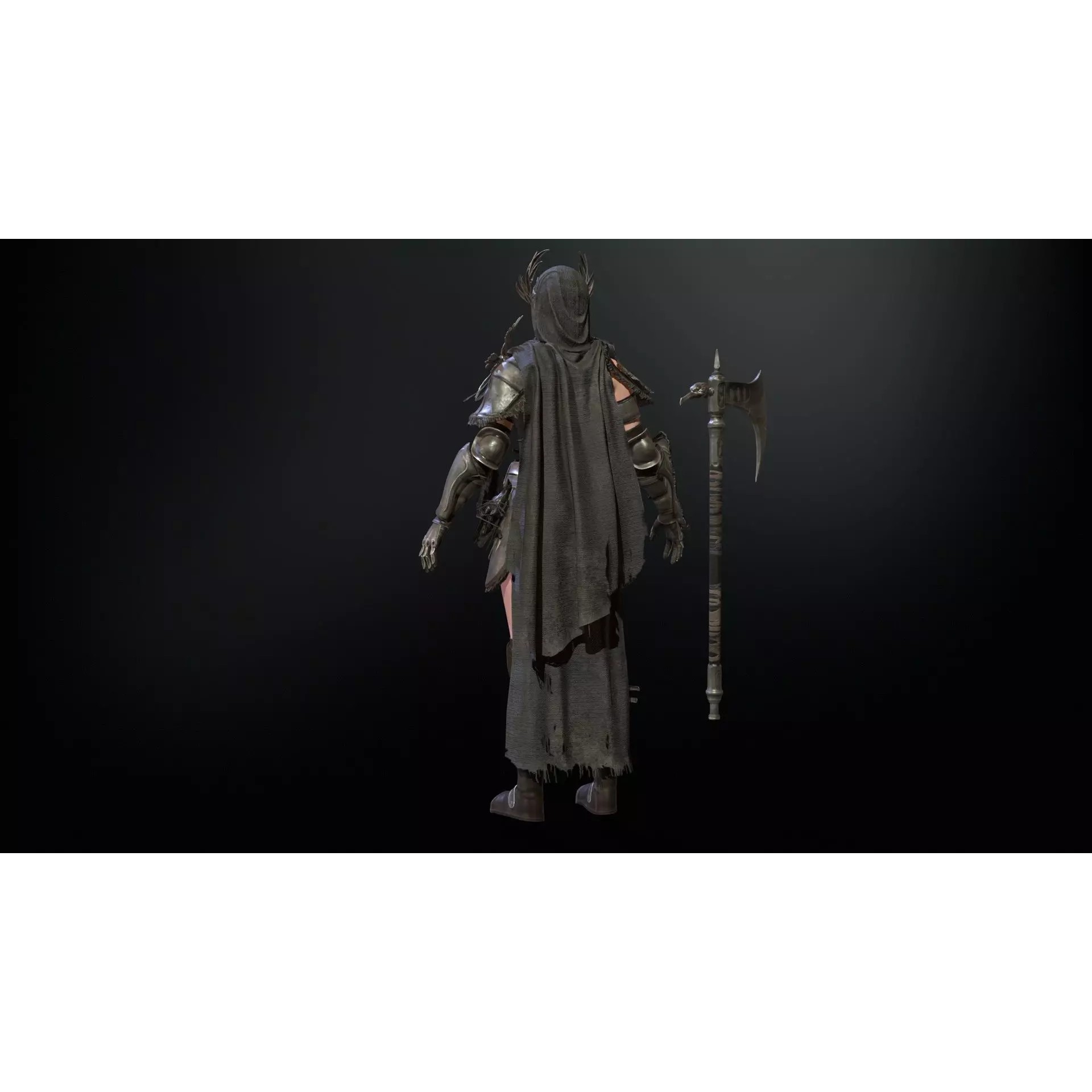 The Valkyrie - Low-Poly Game-Ready 3D Model - View 19