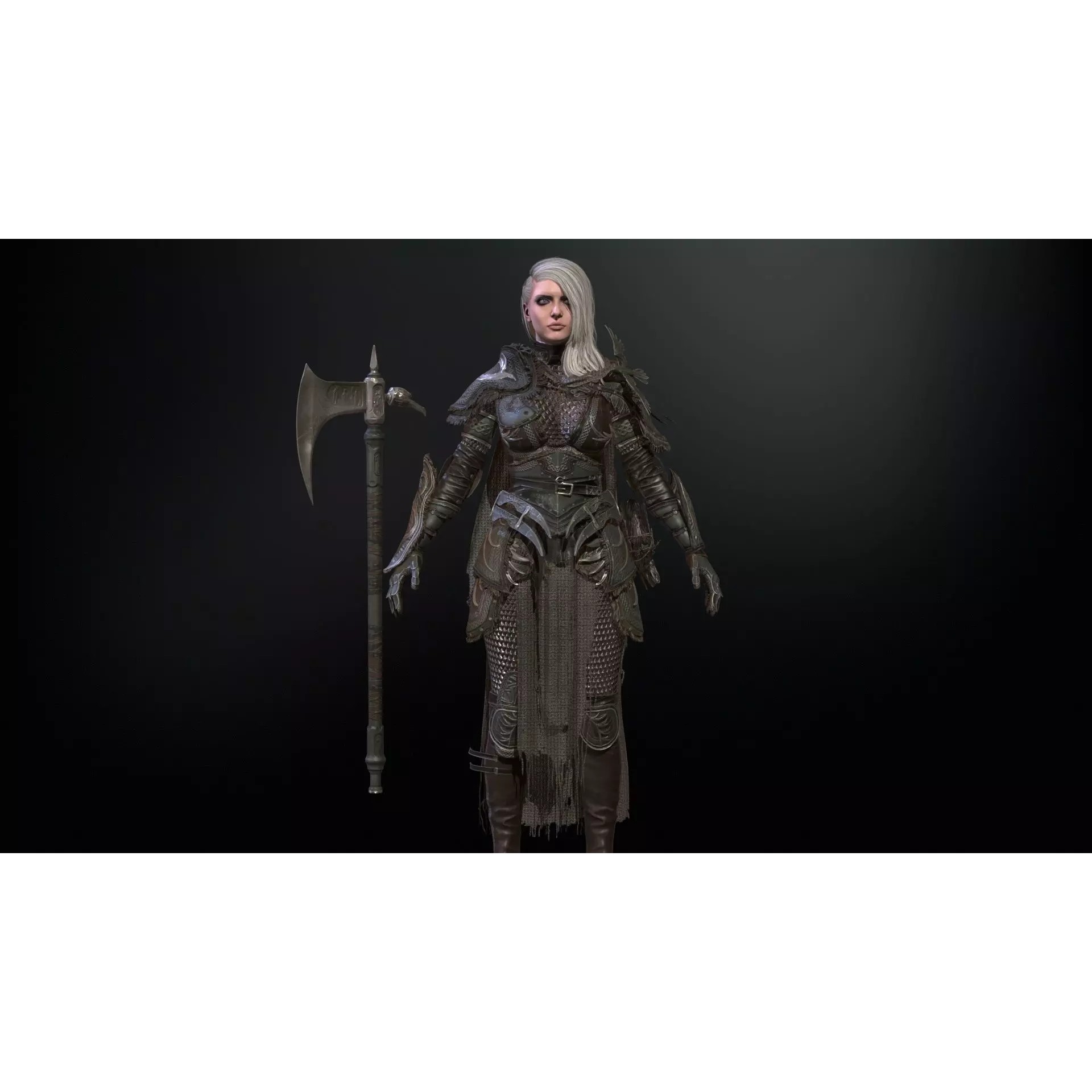 The Valkyrie - Low-Poly Game-Ready 3D Model - View 21