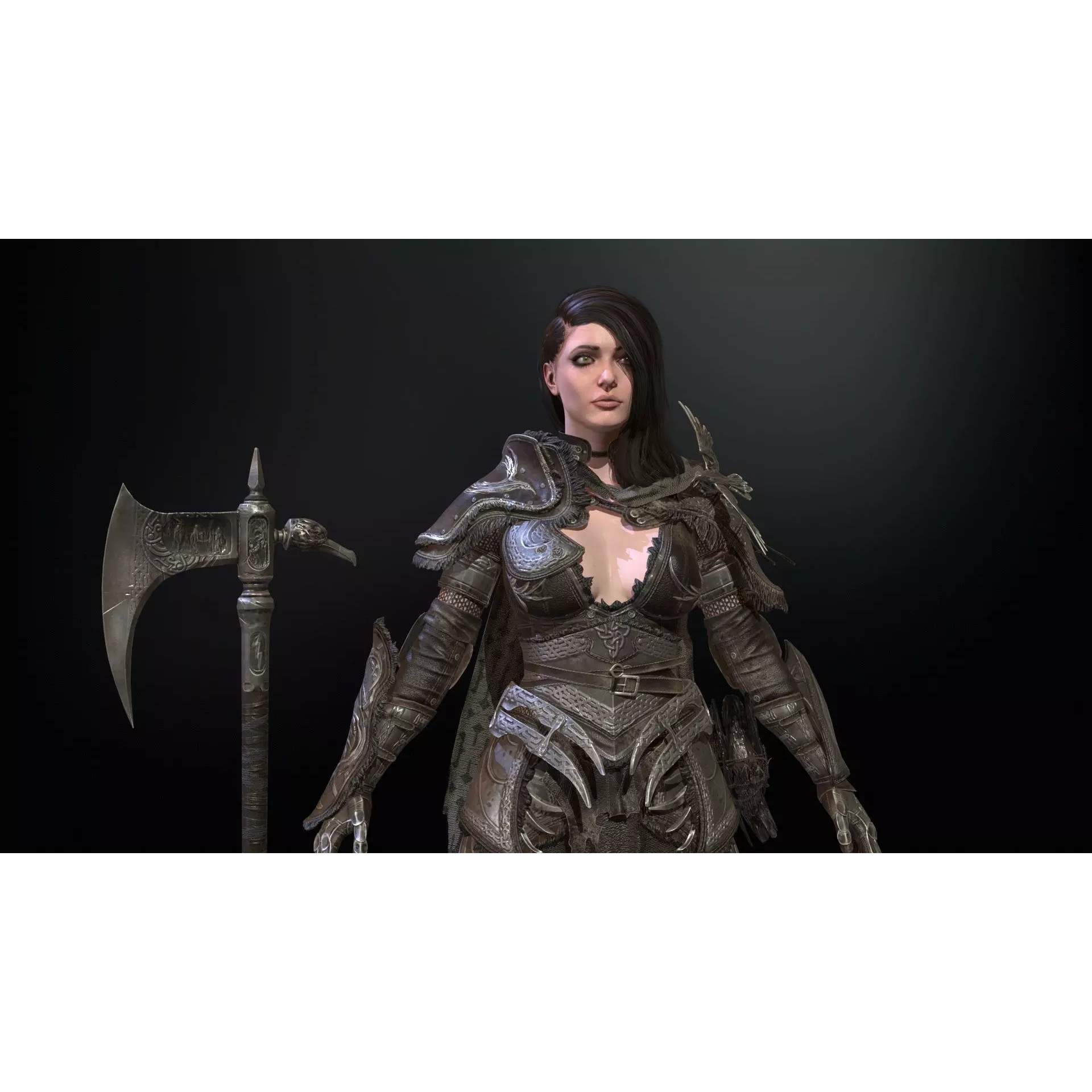 The Valkyrie - Low-Poly Game-Ready 3D Model - View 25