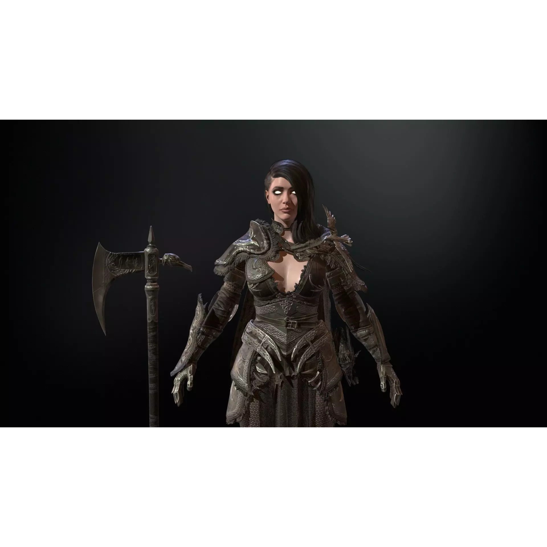 The Valkyrie - Low-Poly Game-Ready 3D Model - View 27