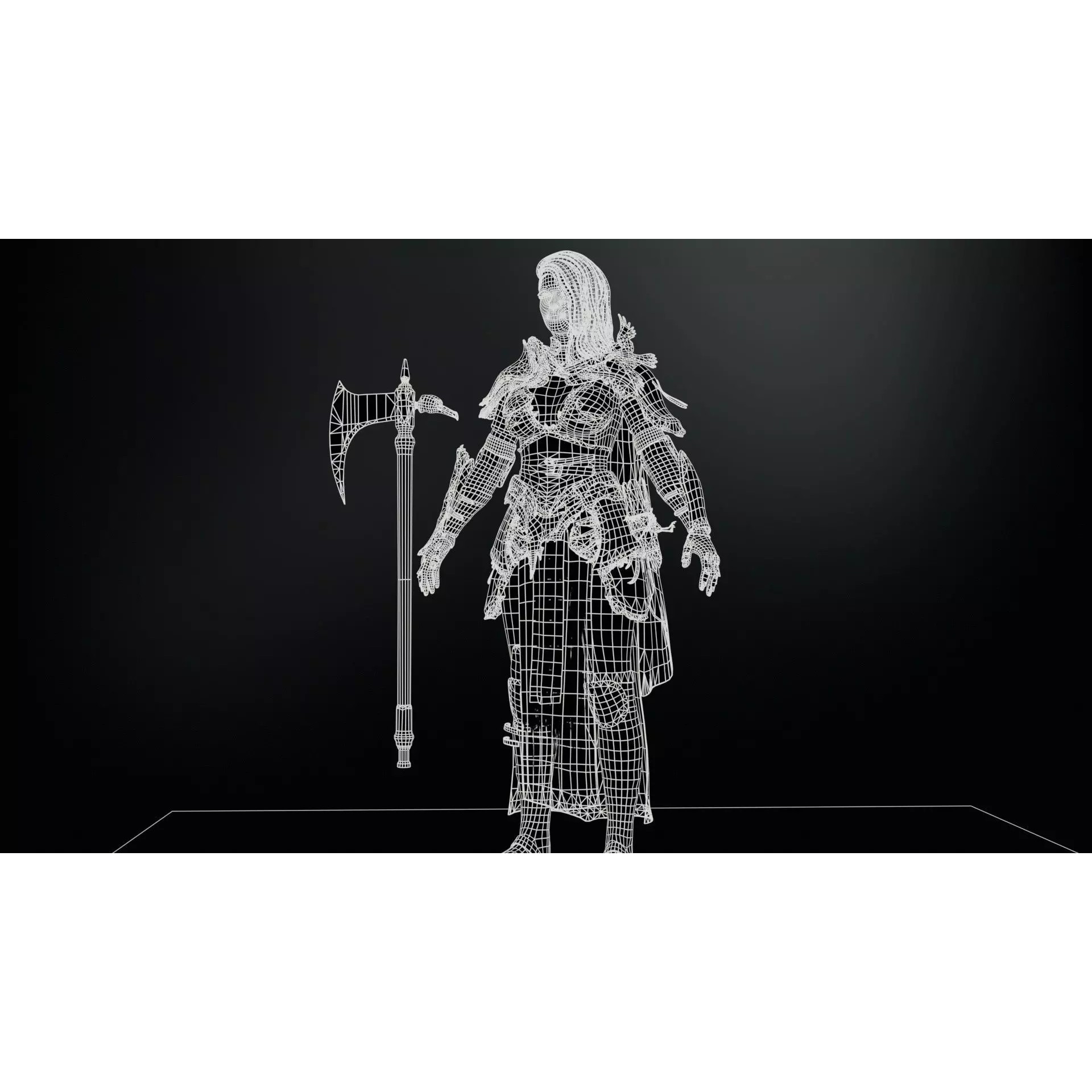 The Valkyrie - Low-Poly Game-Ready 3D Model - View 29