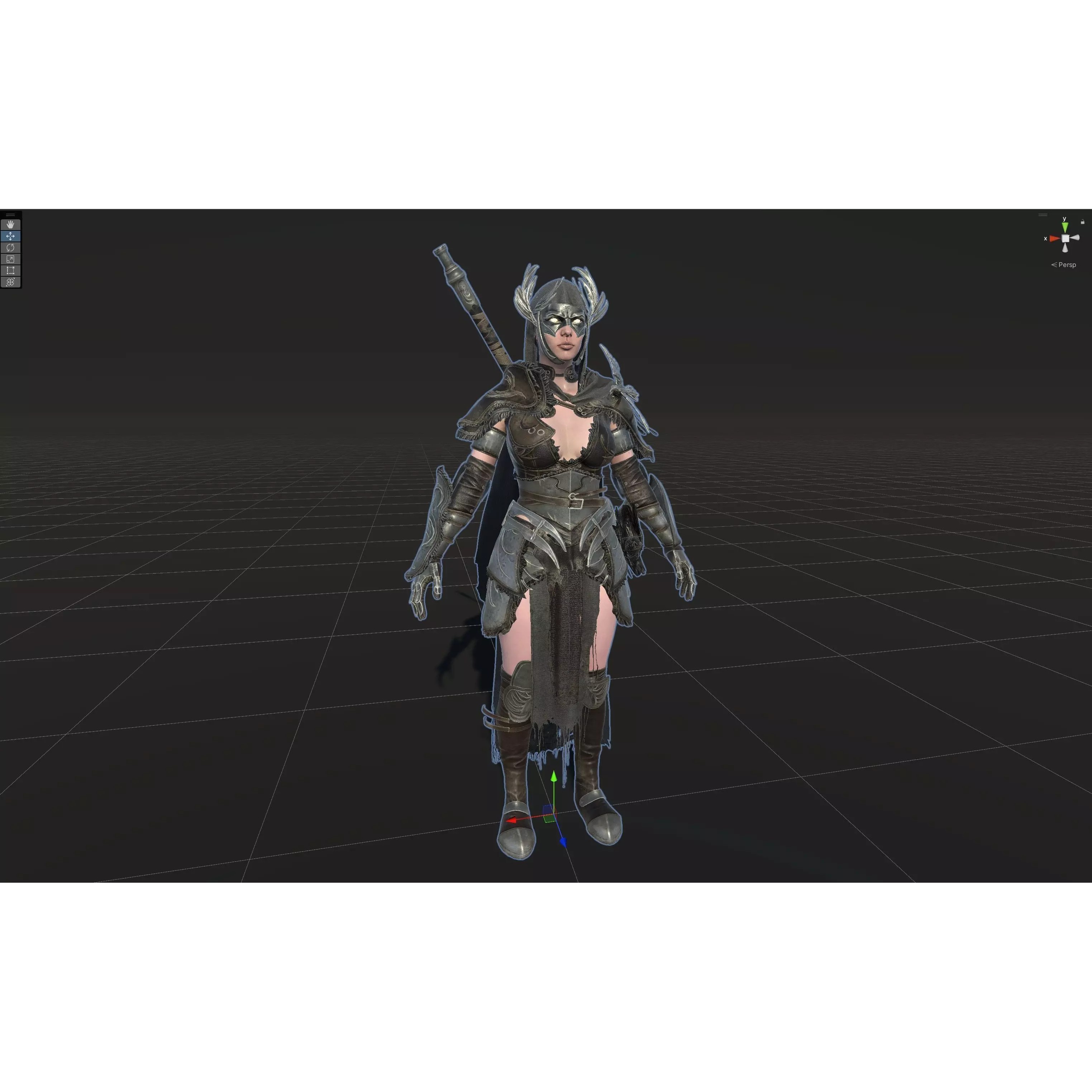 The Valkyrie - Low-Poly Game-Ready 3D Model - View 37