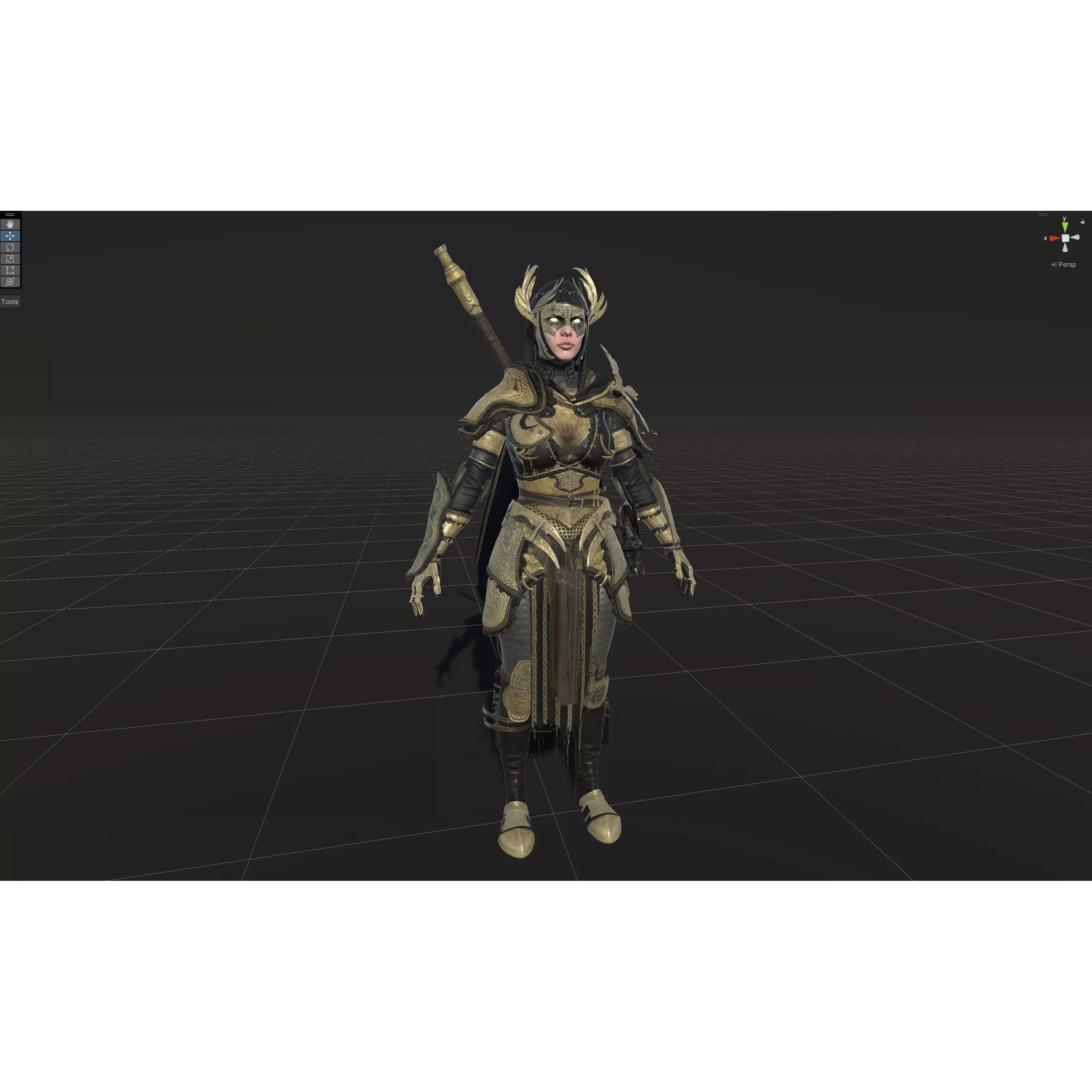 The Valkyrie - Low-Poly Game-Ready 3D Model - View 38