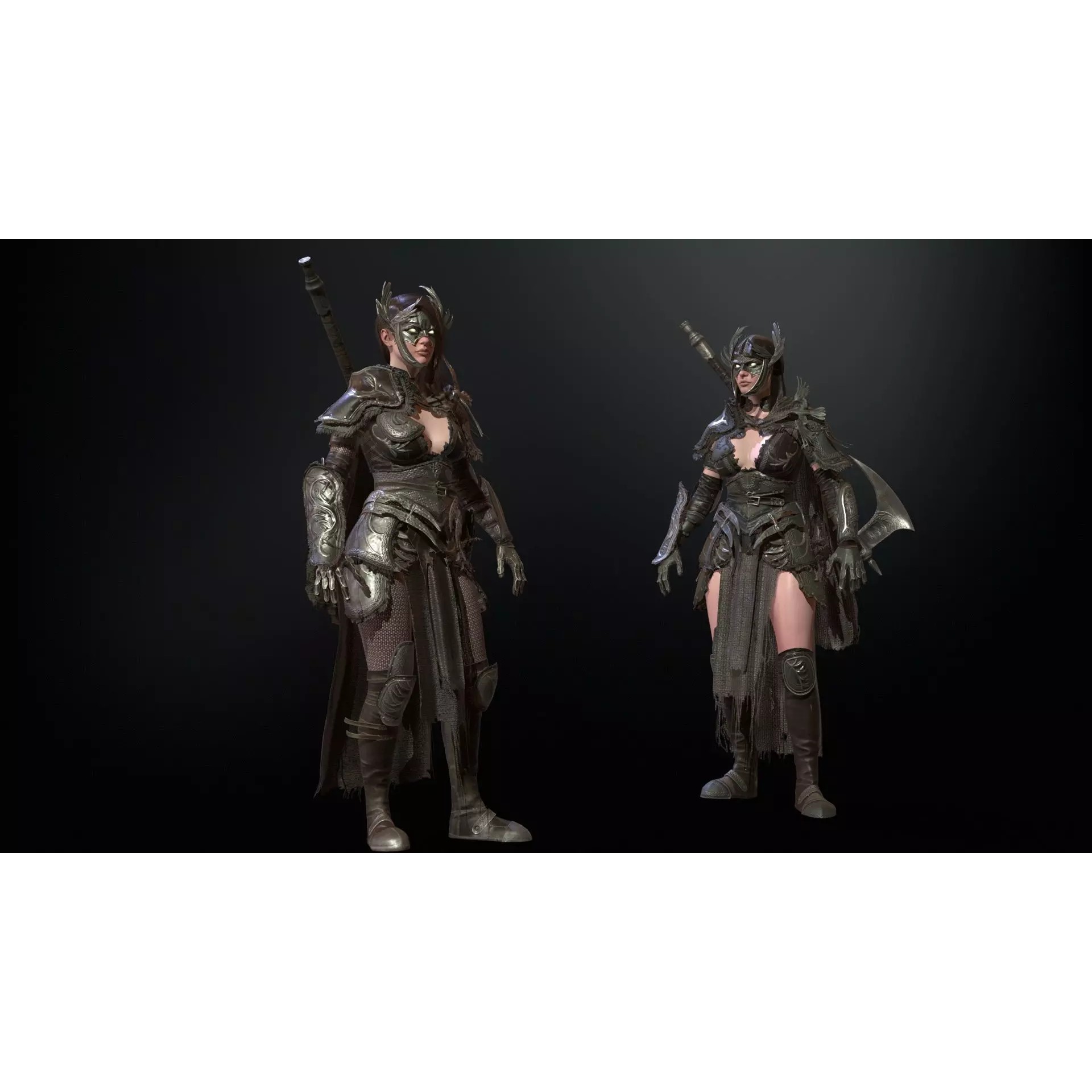 The Valkyrie - Low-Poly Game-Ready 3D Model - View 9