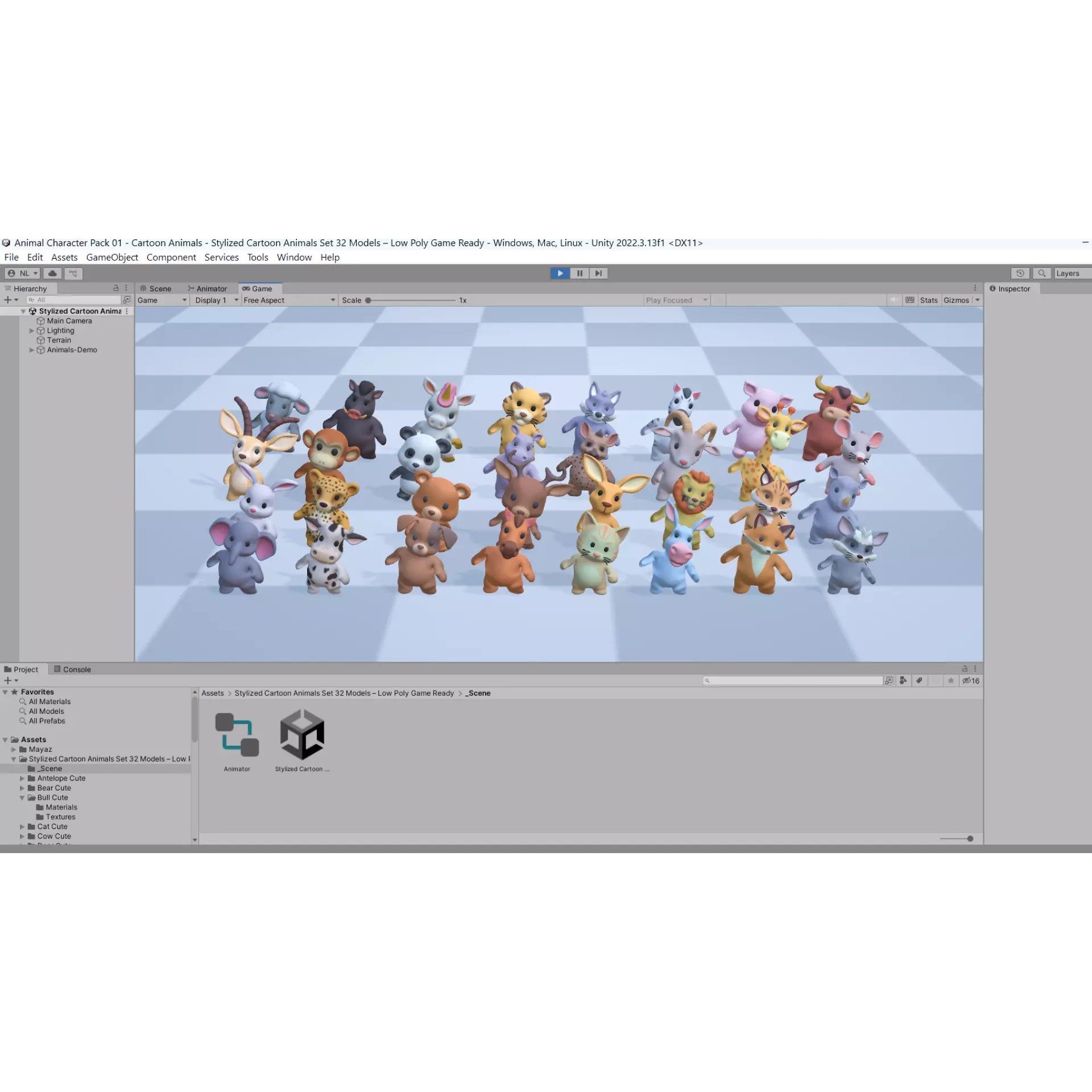 Little Animal Baby 3D Model – Low Poly Animated Pack, FBX, Blender - View 10