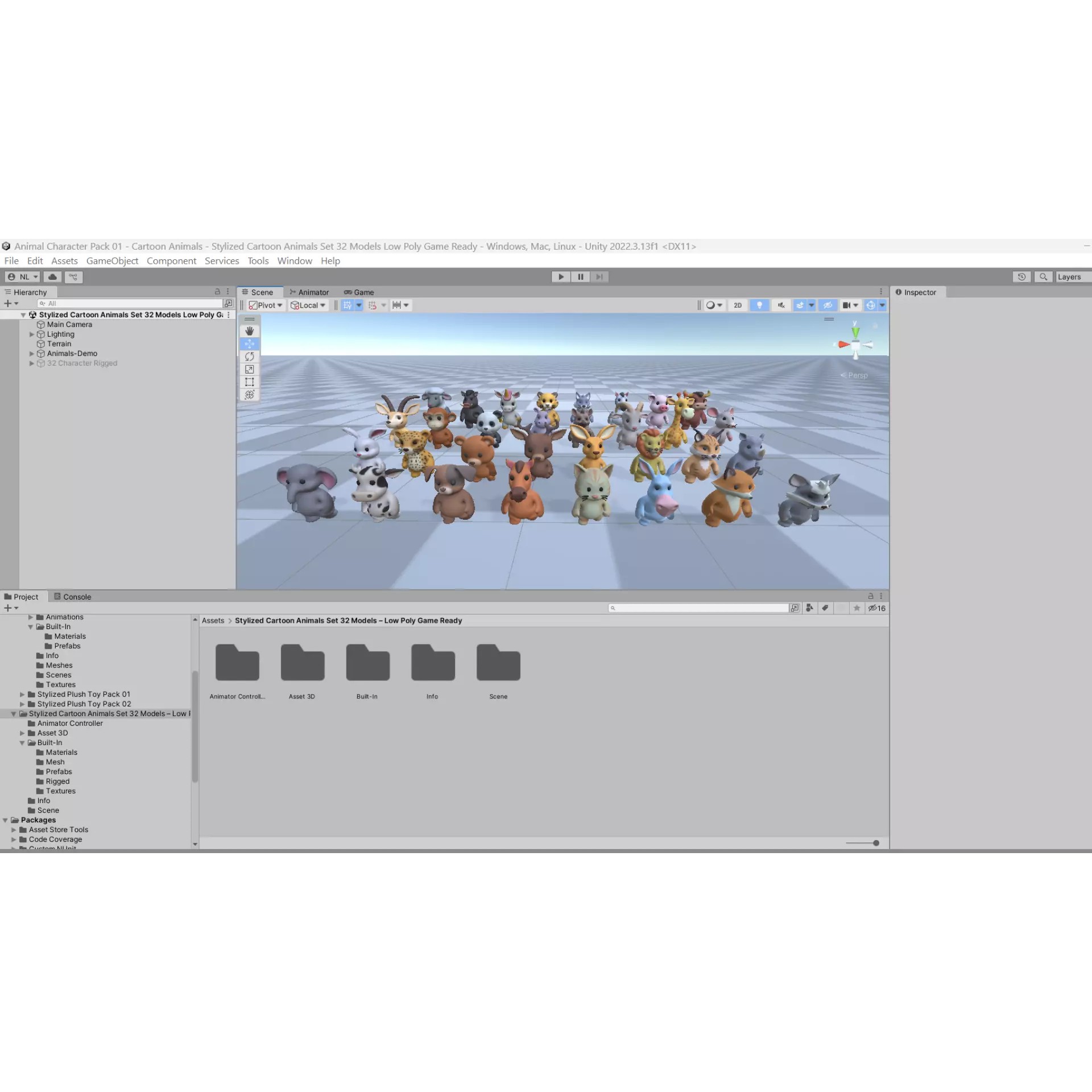 Little Animal Baby 3D Model – Low Poly Animated Pack, FBX, Blender - View 11