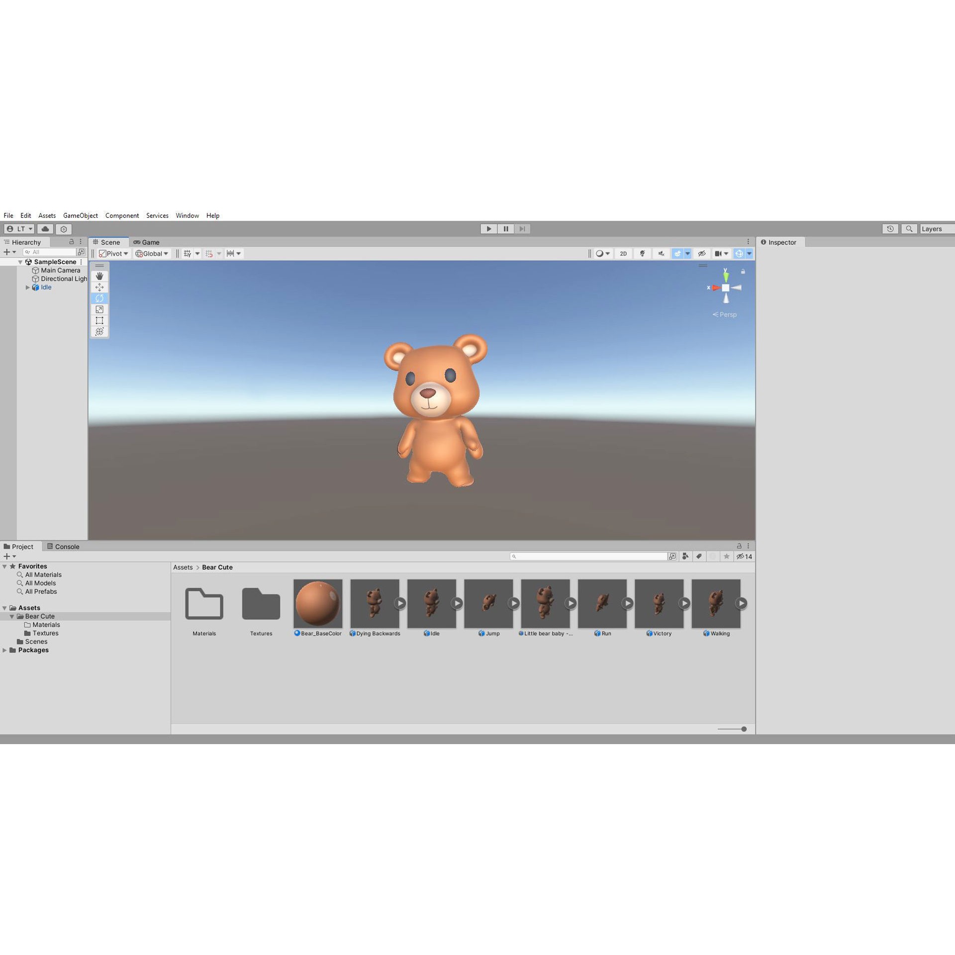 Little Animal Baby 3D Model – Low Poly Animated Pack, FBX, Blender - View 13