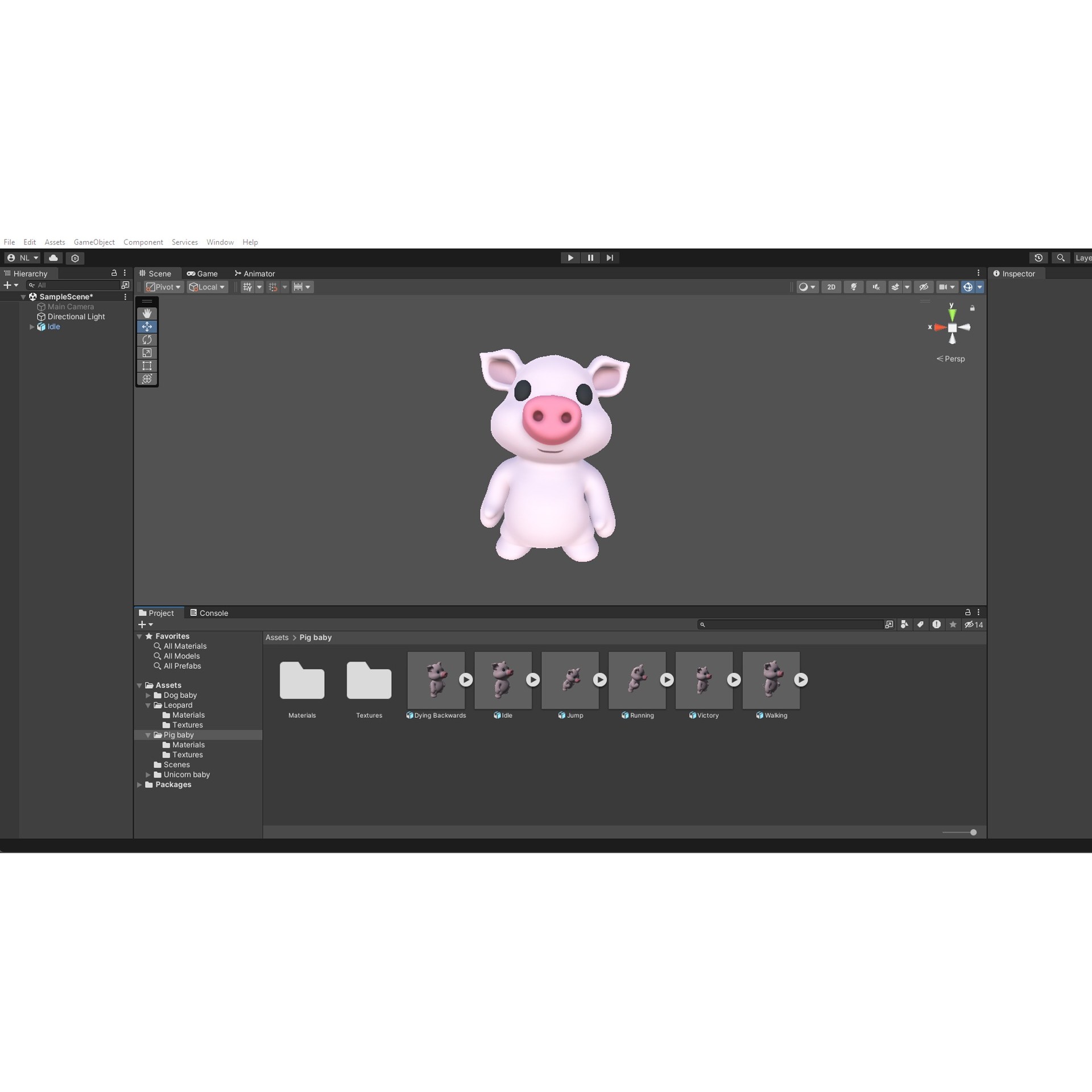 Little Animal Baby 3D Model – Low Poly Animated Pack, FBX, Blender - View 21