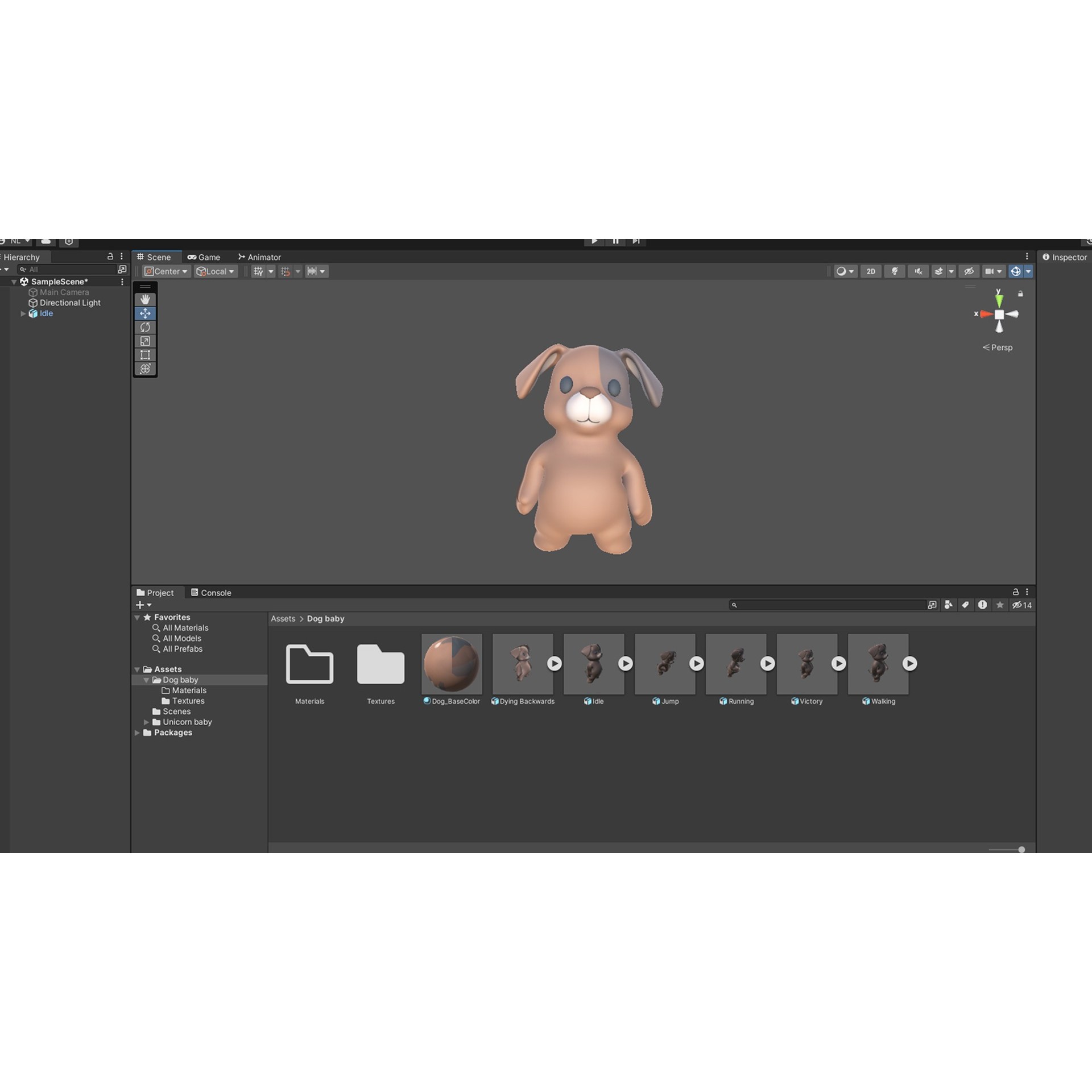 Little Animal Baby 3D Model – Low Poly Animated Pack, FBX, Blender - View 24