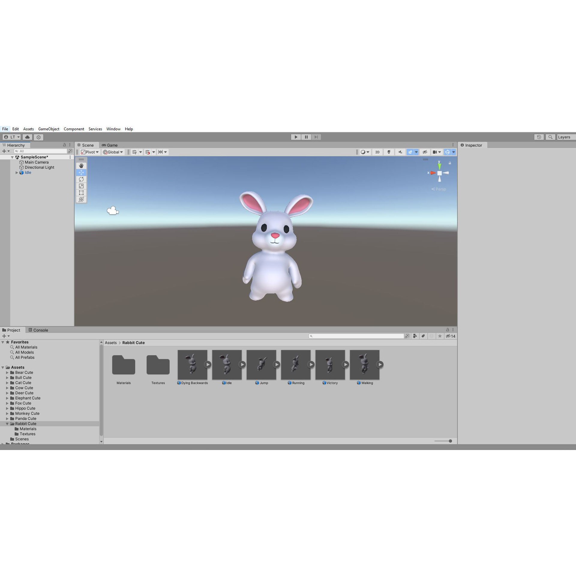 Little Animal Baby 3D Model – Low Poly Animated Pack, FBX, Blender - View 25