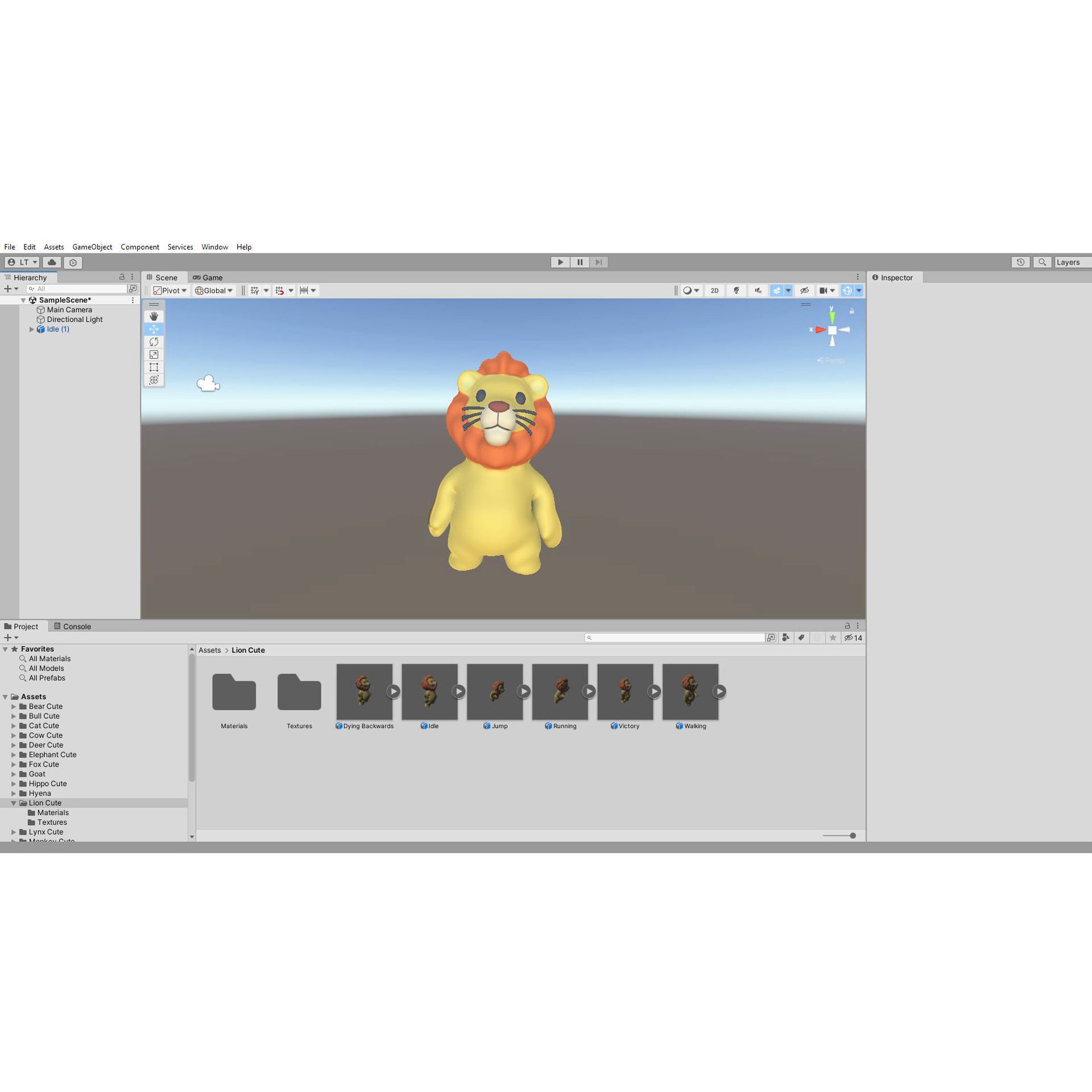 Little Animal Baby 3D Model – Low Poly Animated Pack, FBX, Blender - View 35