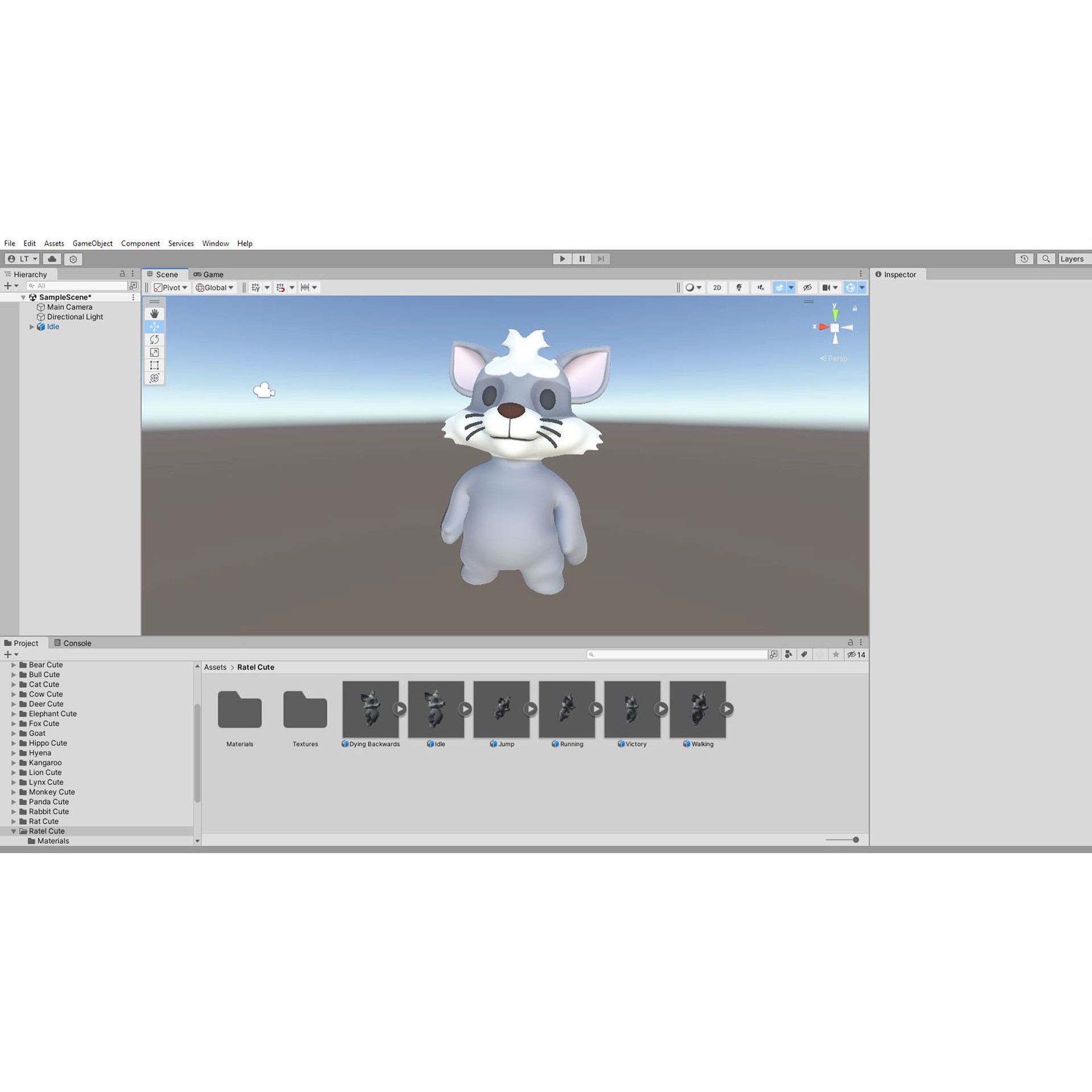 Little Animal Baby 3D Model – Low Poly Animated Pack, FBX, Blender - View 36