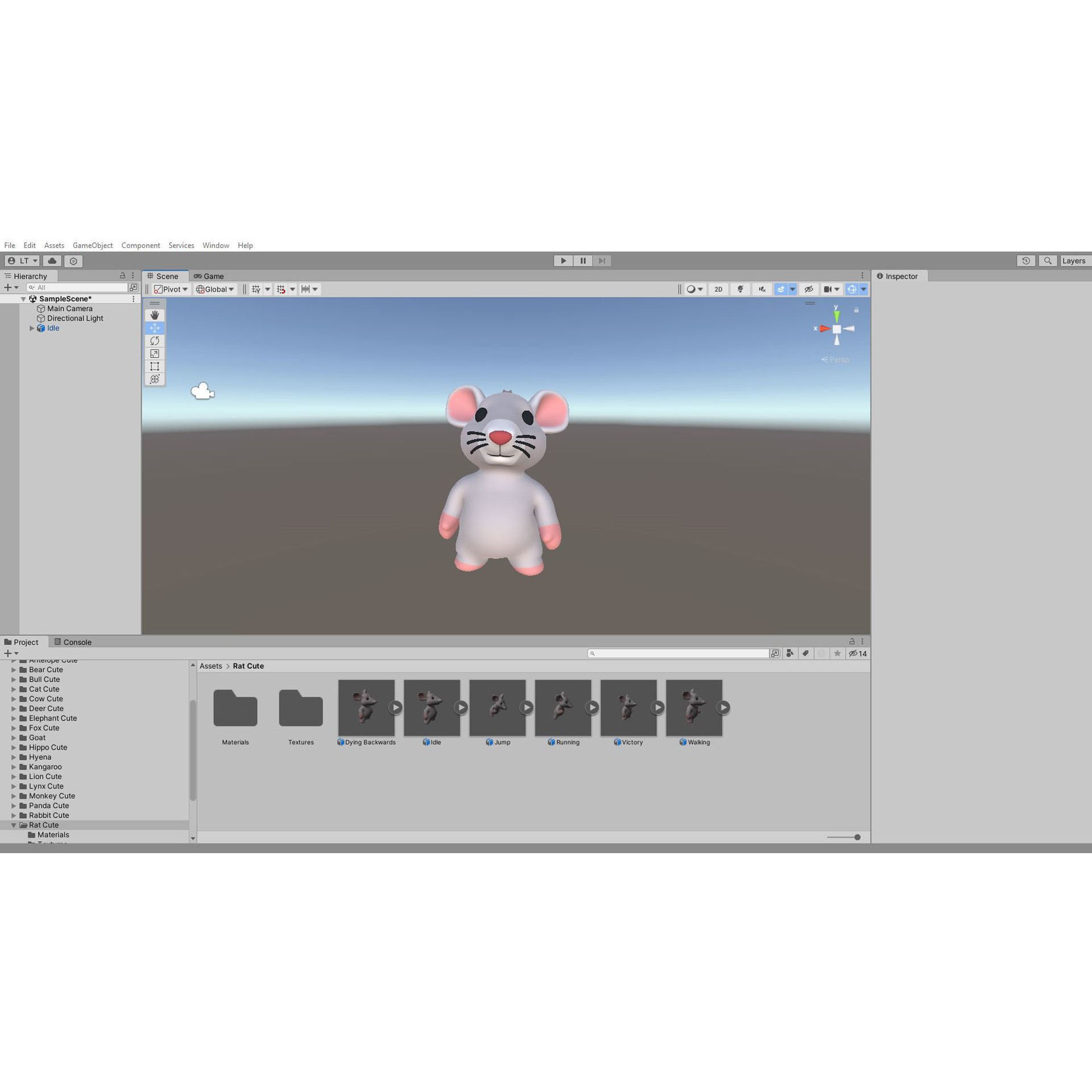 Little Animal Baby 3D Model – Low Poly Animated Pack, FBX, Blender - View 39