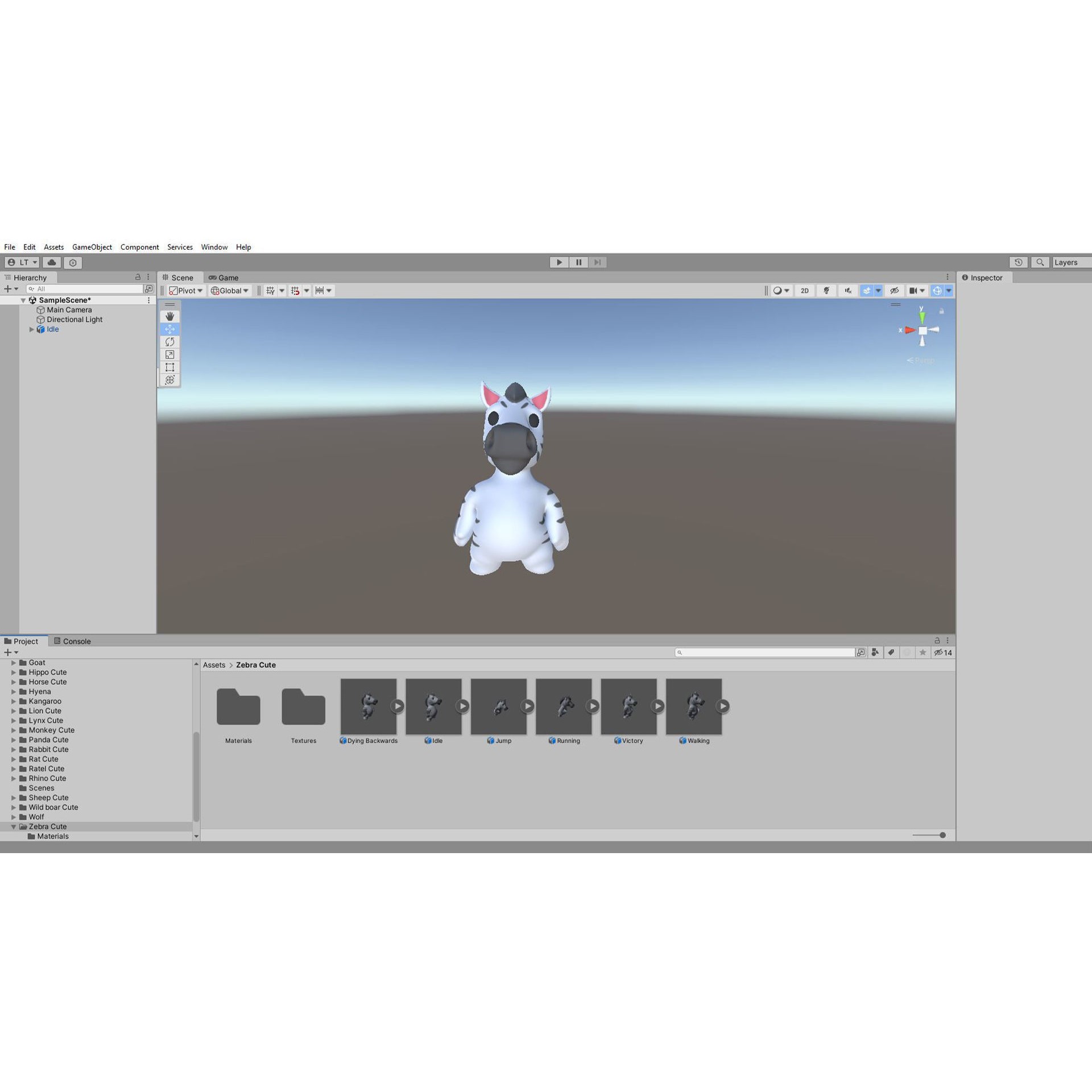 Little Animal Baby 3D Model – Low Poly Animated Pack, FBX, Blender - View 44