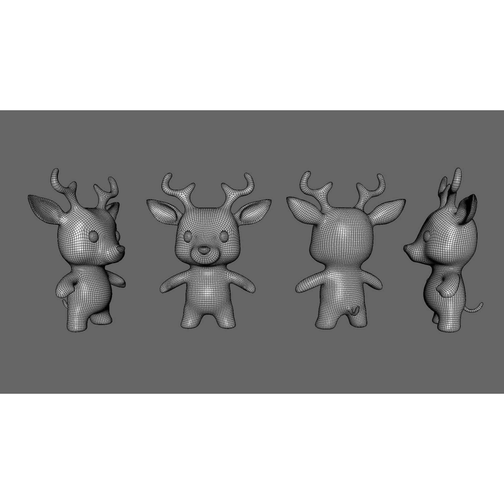 Little Animal Baby 3D Model – Low Poly Animated Pack, FBX, Blender - View 47