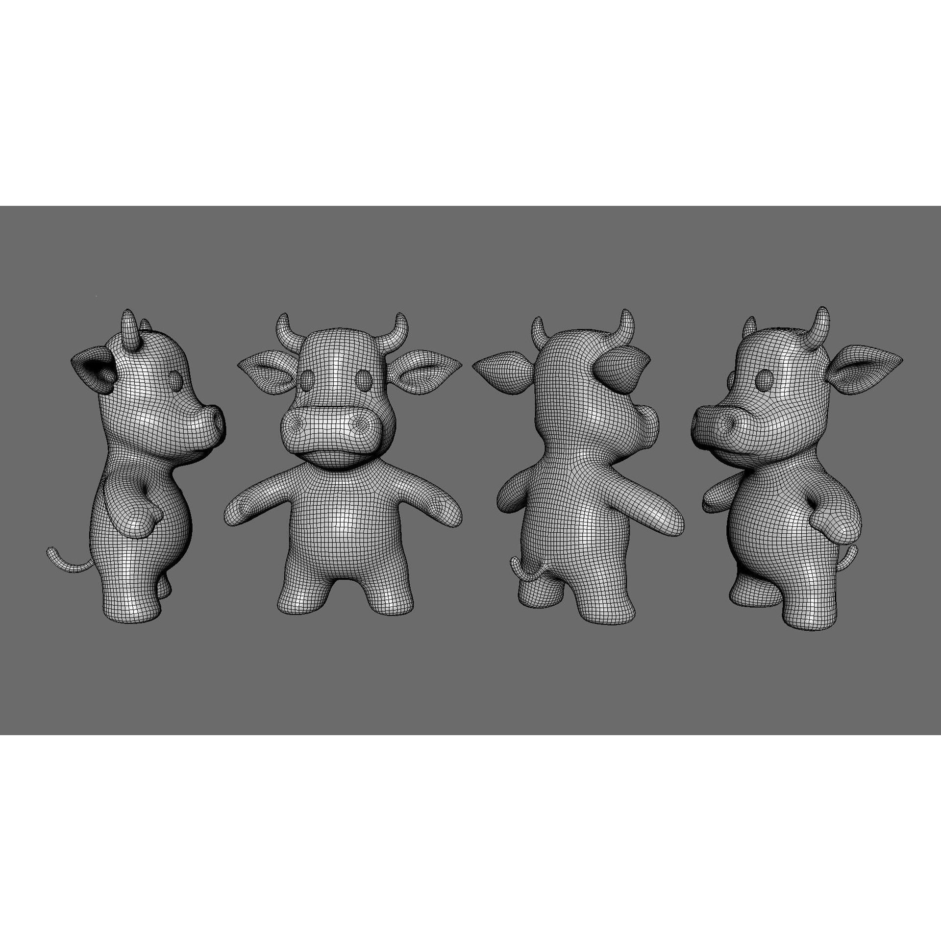 Little Animal Baby 3D Model – Low Poly Animated Pack, FBX, Blender - View 49