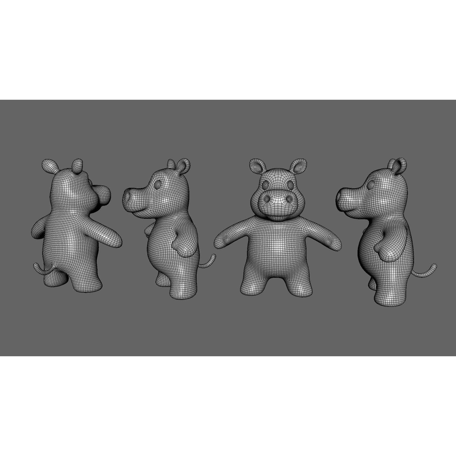 Little Animal Baby 3D Model – Low Poly Animated Pack, FBX, Blender - View 52