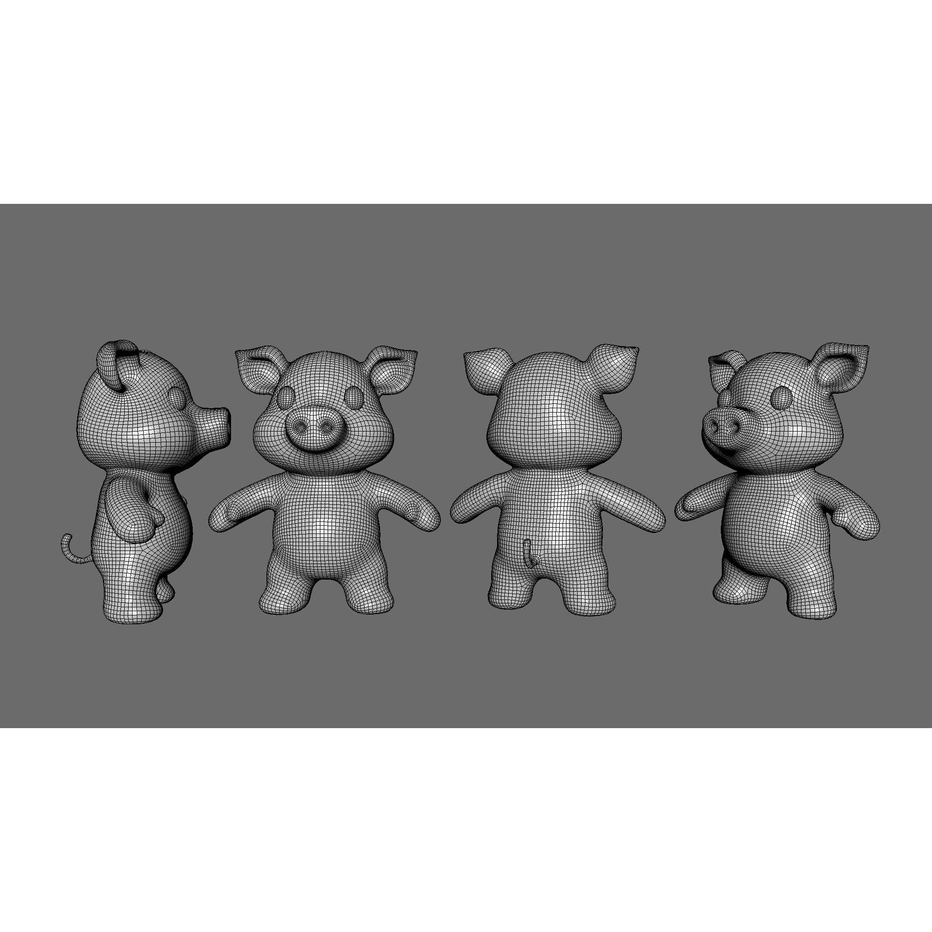 Little Animal Baby 3D Model – Low Poly Animated Pack, FBX, Blender - View 56