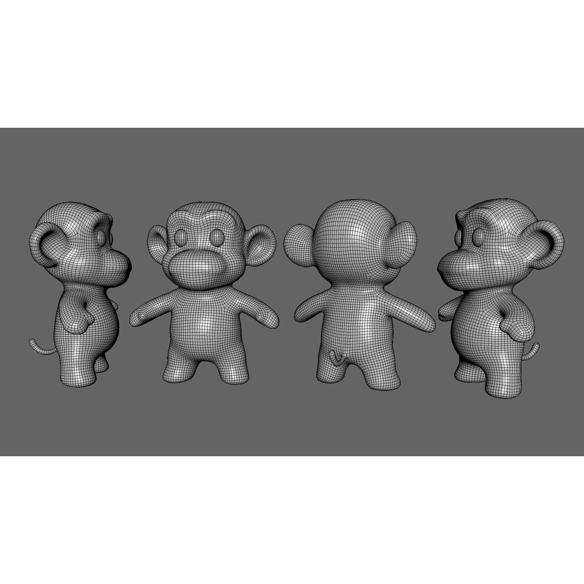 Little Animal Baby 3D Model – Low Poly Animated Pack, FBX, Blender - View 58