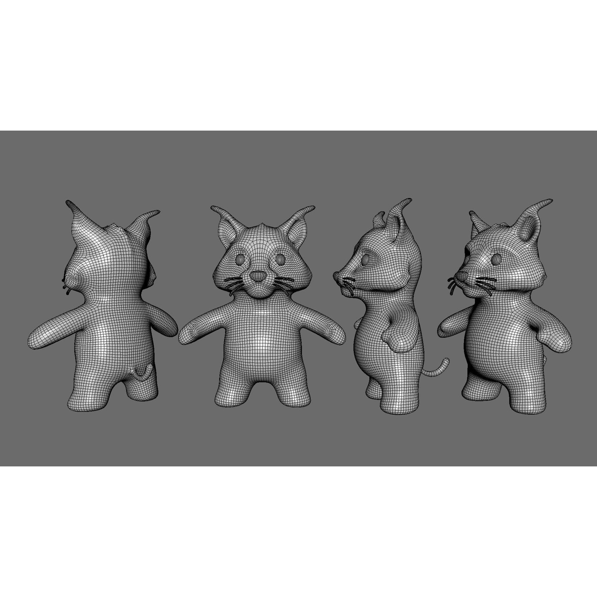 Little Animal Baby 3D Model – Low Poly Animated Pack, FBX, Blender - View 61