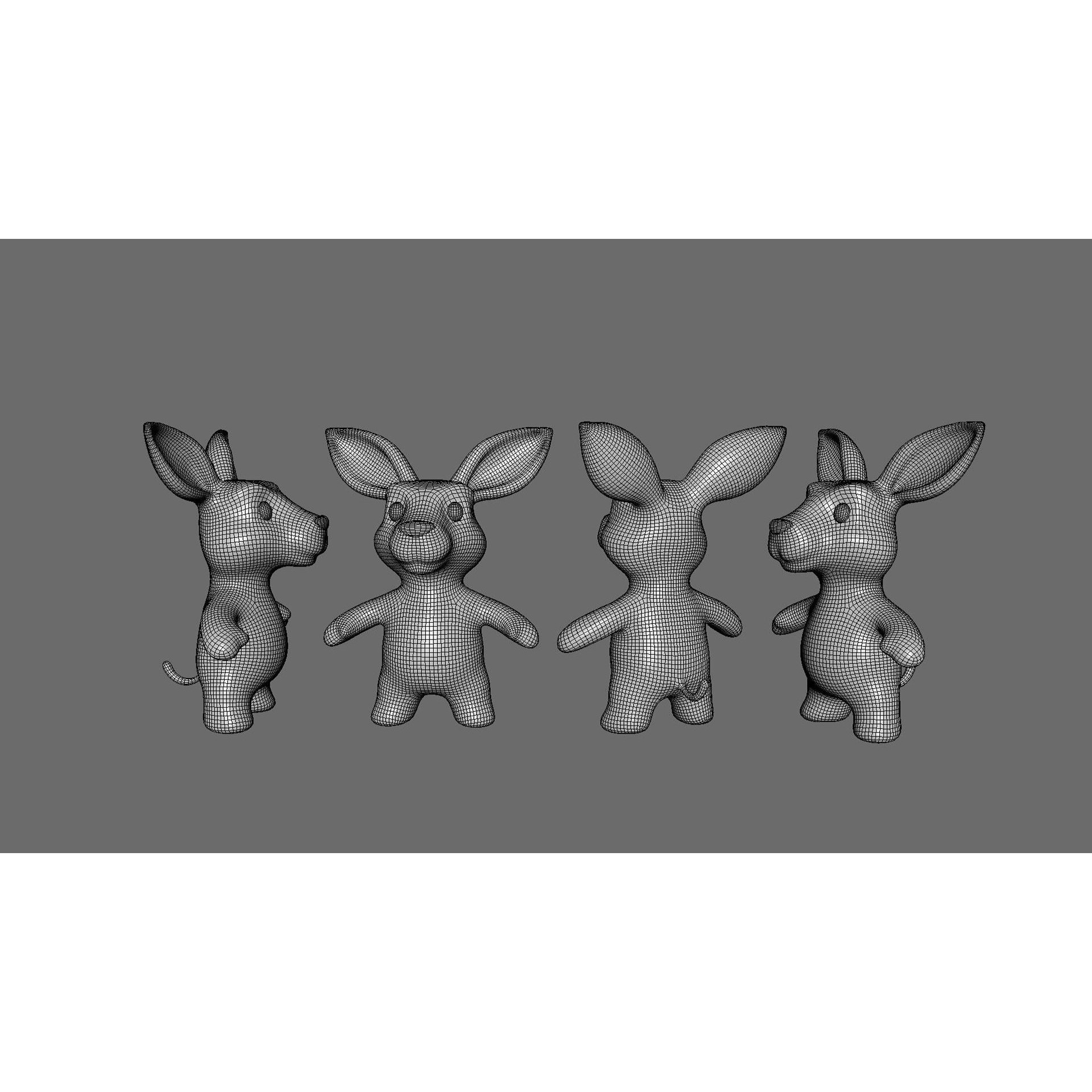 Little Animal Baby 3D Model – Low Poly Animated Pack, FBX, Blender - View 63