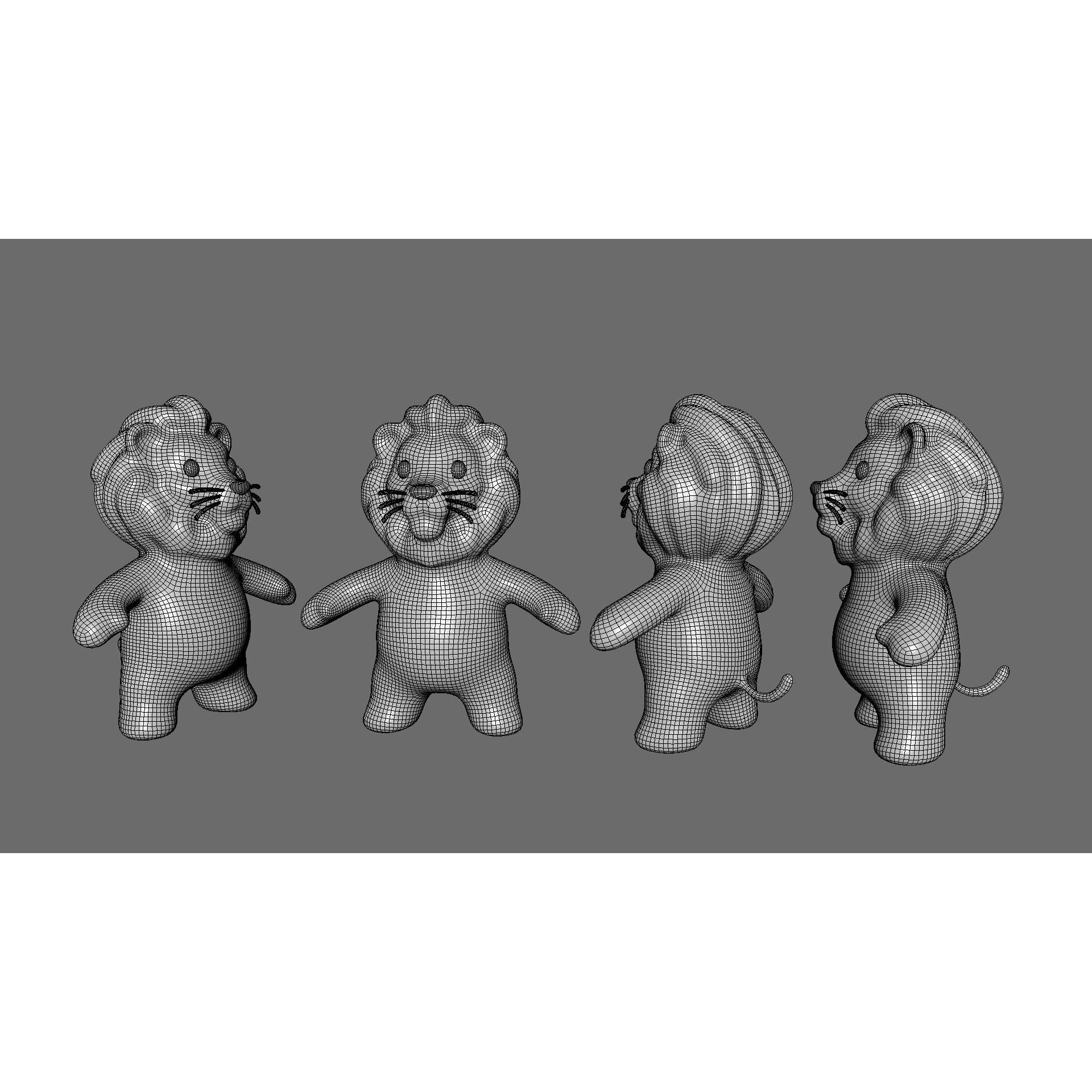 Little Animal Baby 3D Model – Low Poly Animated Pack, FBX, Blender - View 64