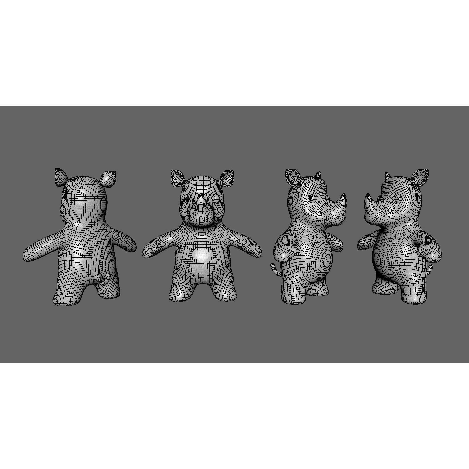 Little Animal Baby 3D Model – Low Poly Animated Pack, FBX, Blender - View 65