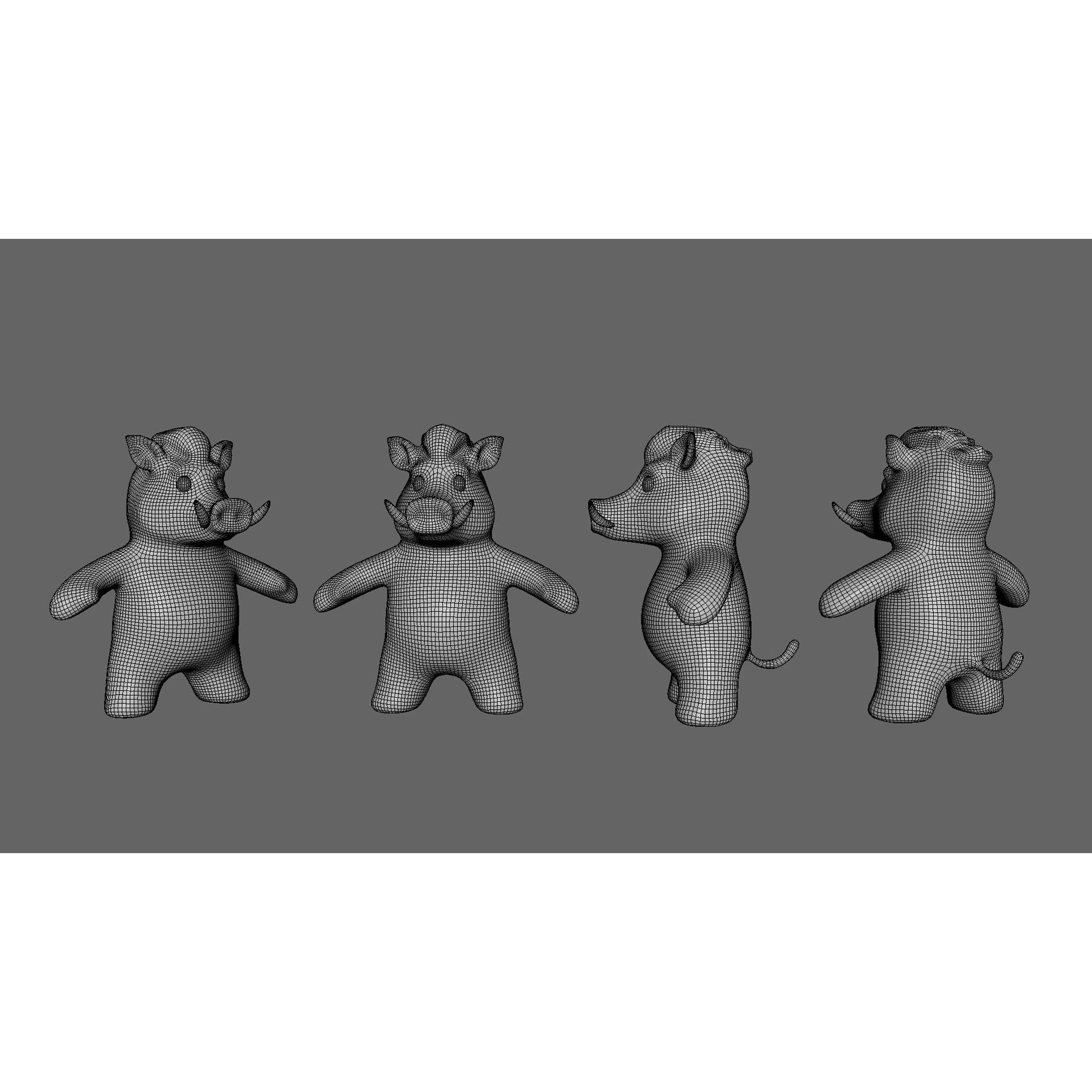 Little Animal Baby 3D Model – Low Poly Animated Pack, FBX, Blender - View 69