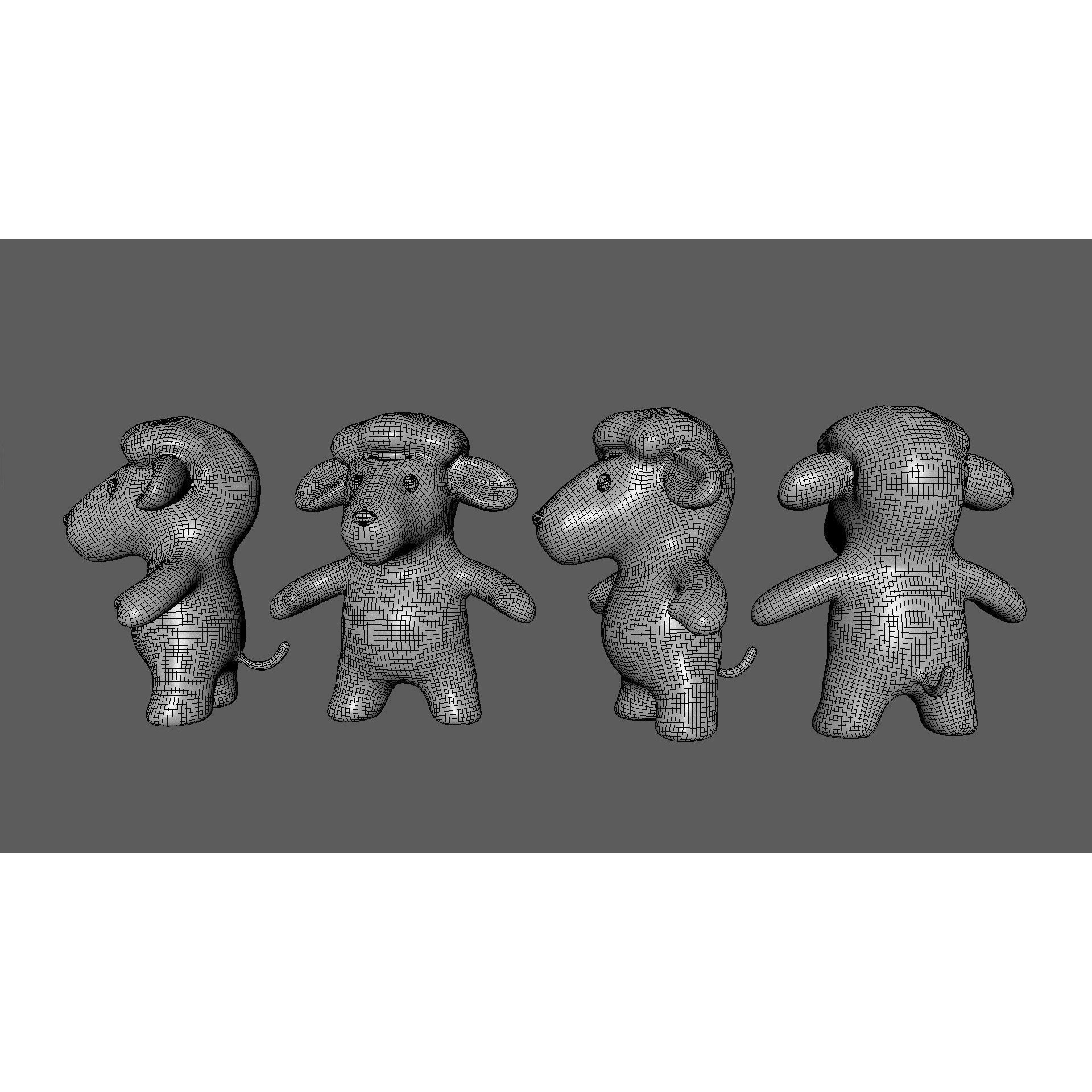 Little Animal Baby 3D Model – Low Poly Animated Pack, FBX, Blender - View 70