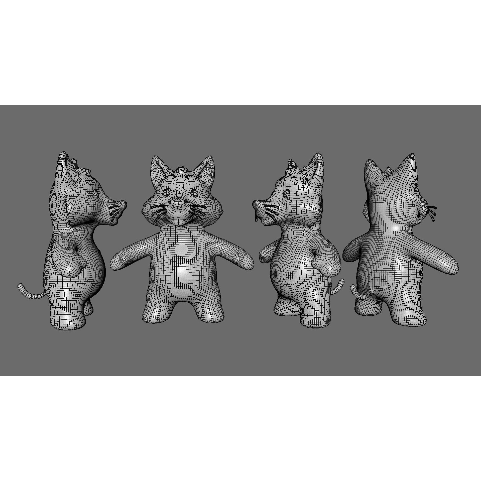 Little Animal Baby 3D Model – Low Poly Animated Pack, FBX, Blender - View 72