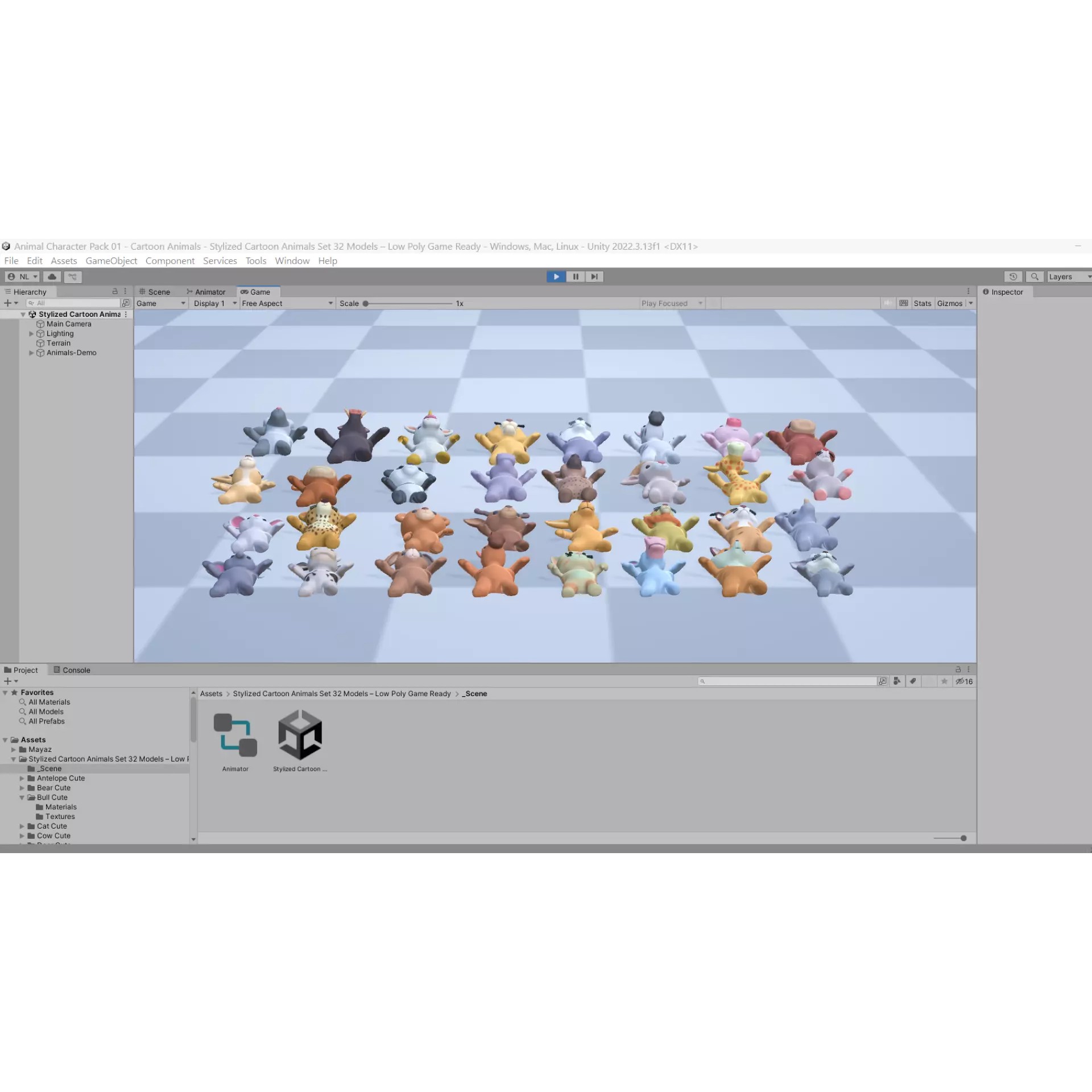 Little Animal Baby 3D Model – Low Poly Animated Pack, FBX, Blender - View 8