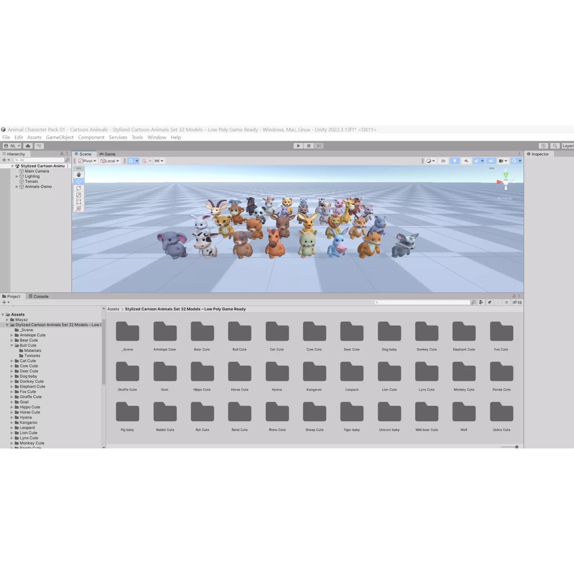 Little Animal Baby 3D Model – Low Poly Animated Pack, FBX, Blender - View 9