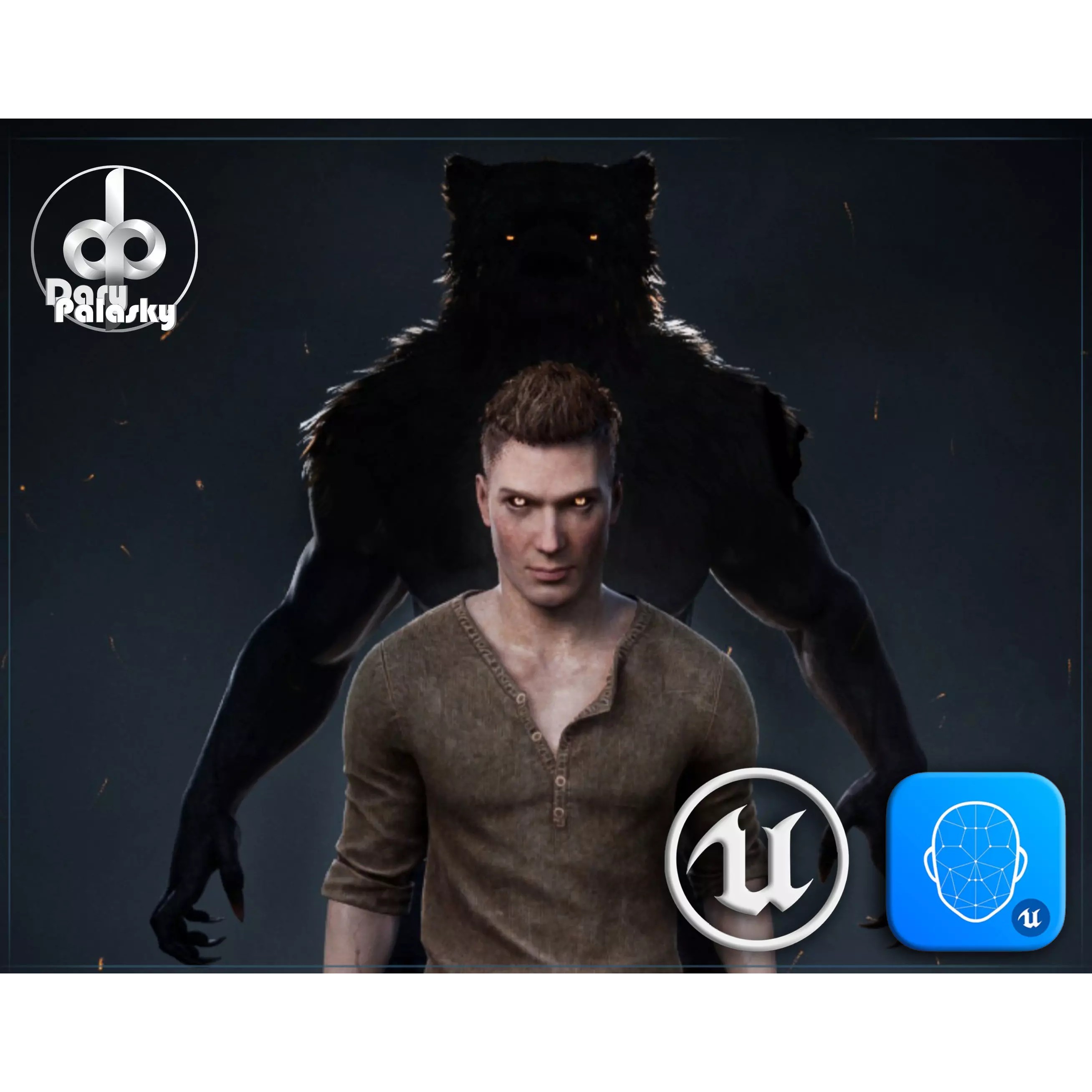 Bear Man 3D Model – Low Poly Game Ready Character with Transformation - View 2