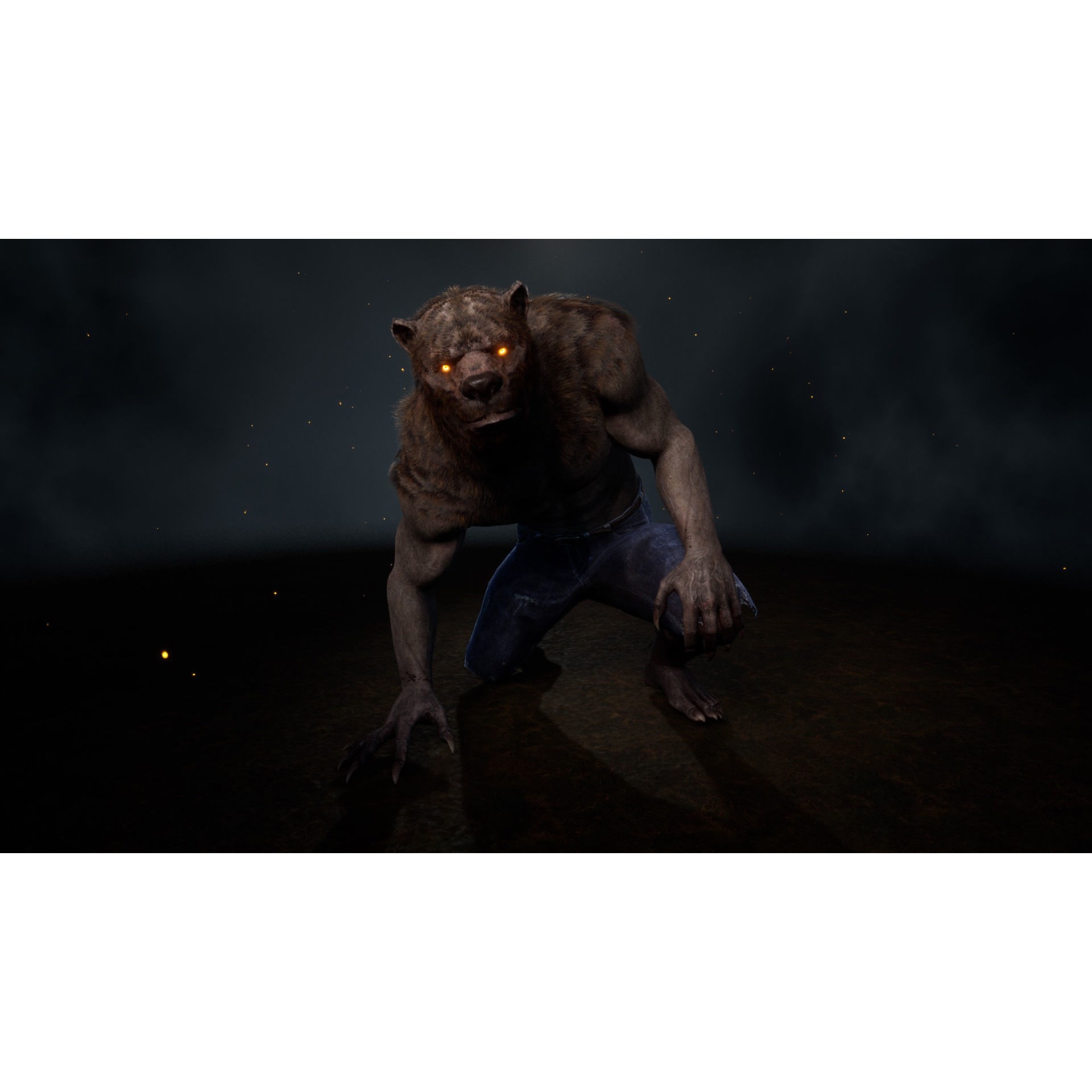 Bear Man 3D Model – Low Poly Game Ready Character with Transformation - View 8