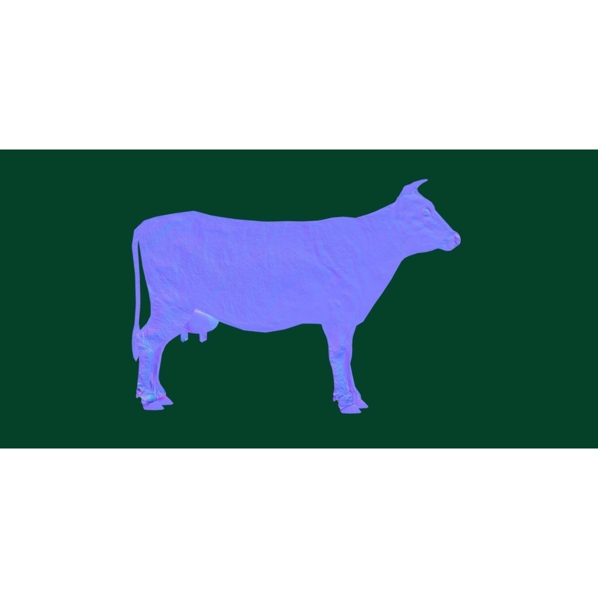 Domestic Cattle Oxen 3D Model – Low Poly Game Asset, FBX, PBR Textures - View 22