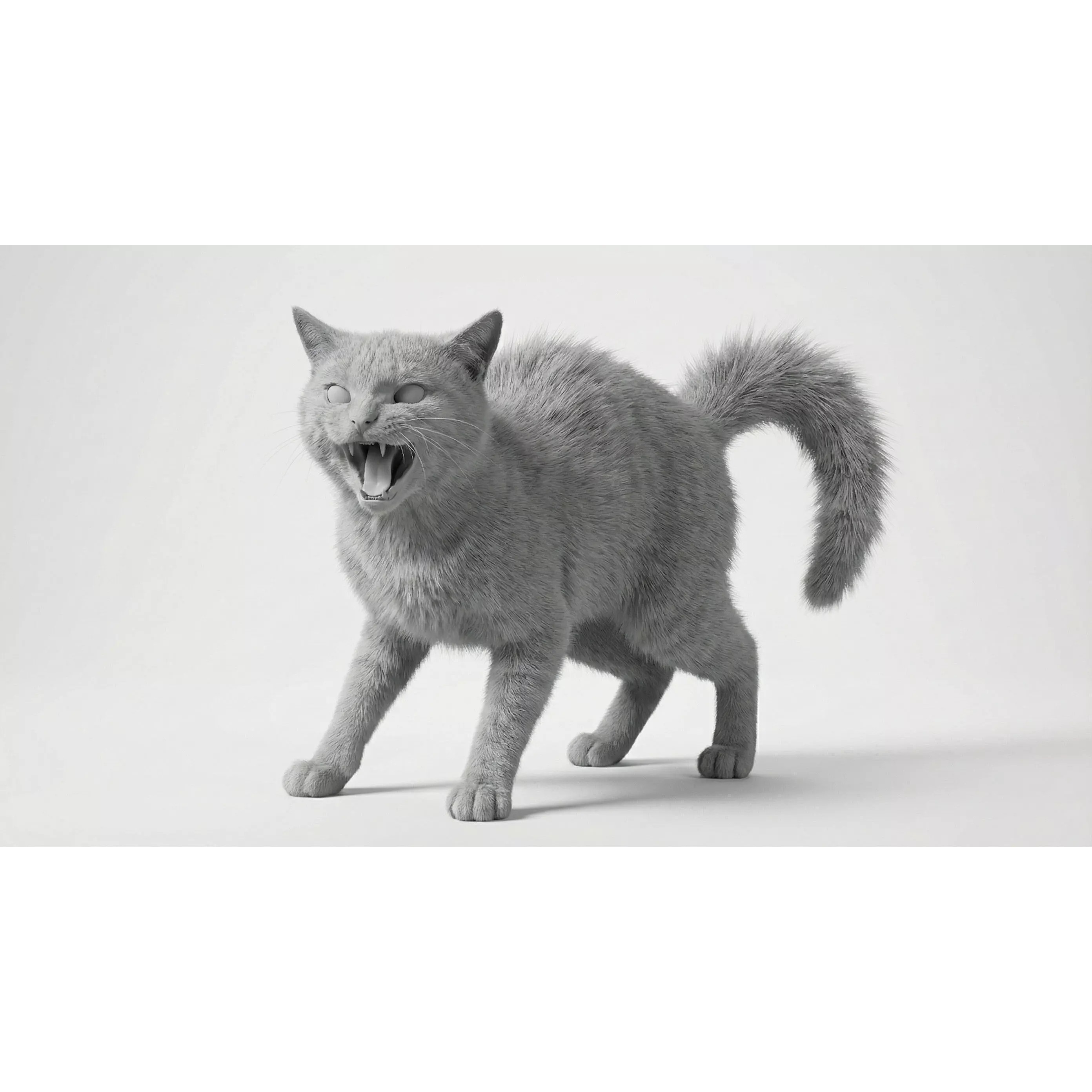 Tabby Cat 3D Model – Rigged Animated Fur, Blender, Game-Ready - View 29