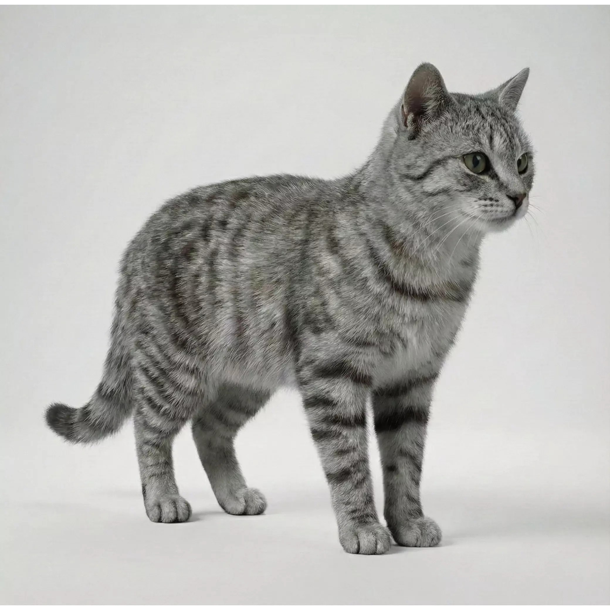 Tabby Cat 3D Model – Rigged Animated Fur, Blender, Game-Ready - View 7