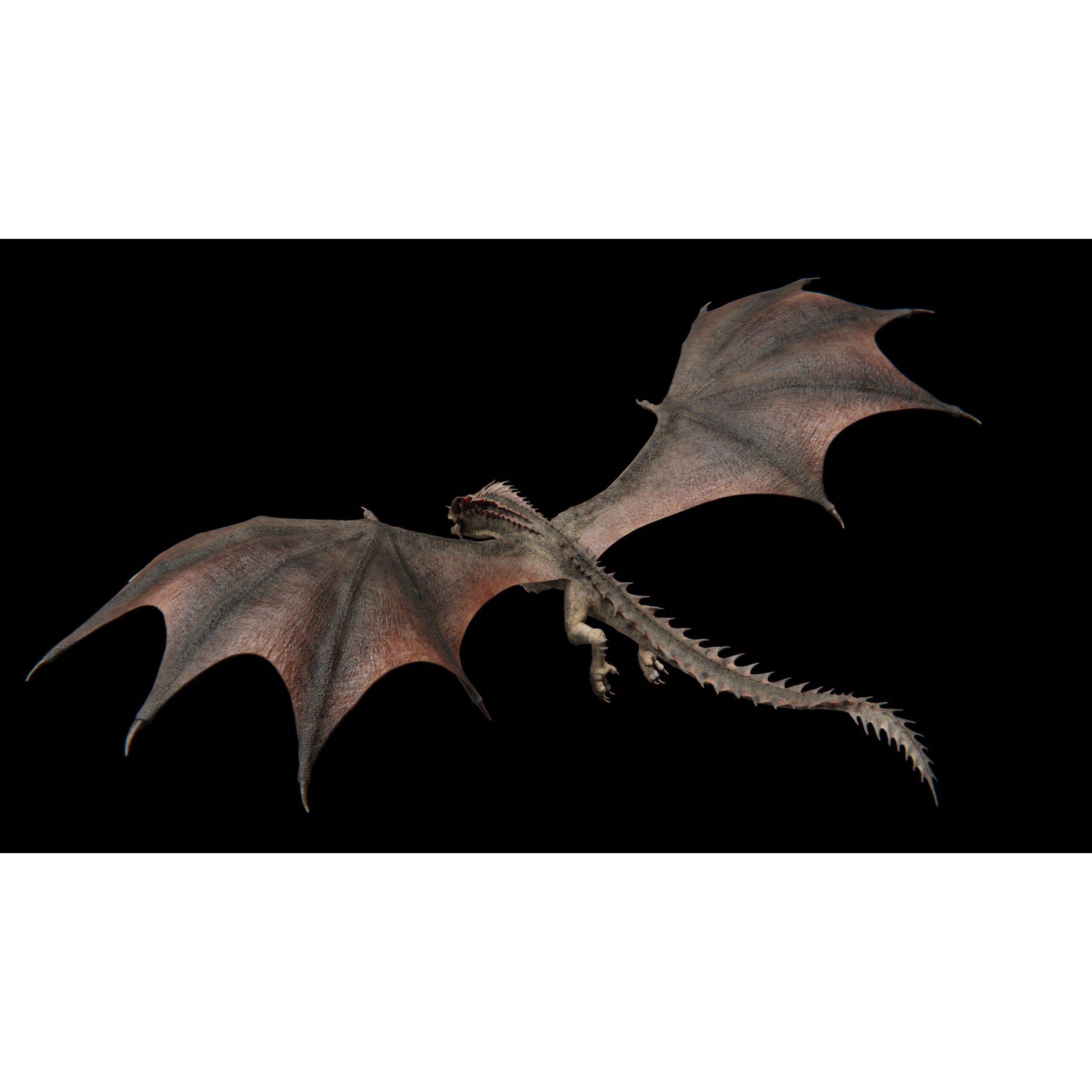 Vyrethorn Dragon 3D Model – Low Poly Rigged Creature, FBX & Blender - View 19