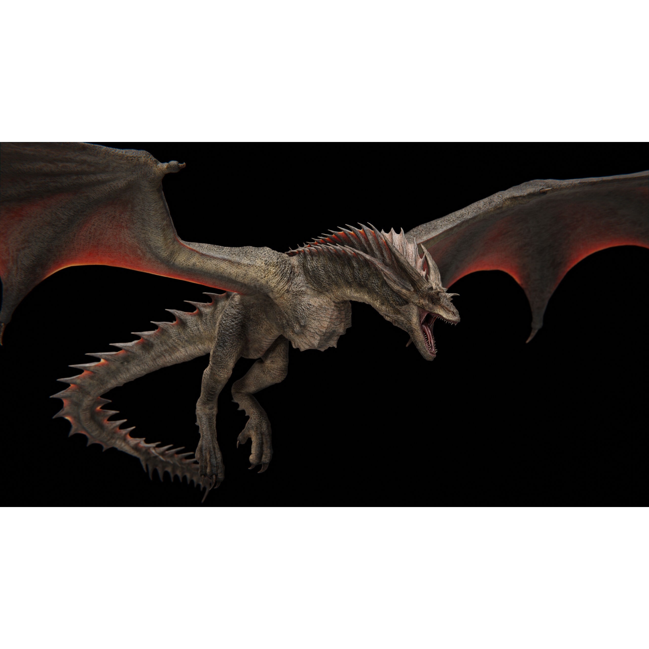 Vyrethorn Dragon 3D Model – Low Poly Rigged Creature, FBX & Blender - View 20