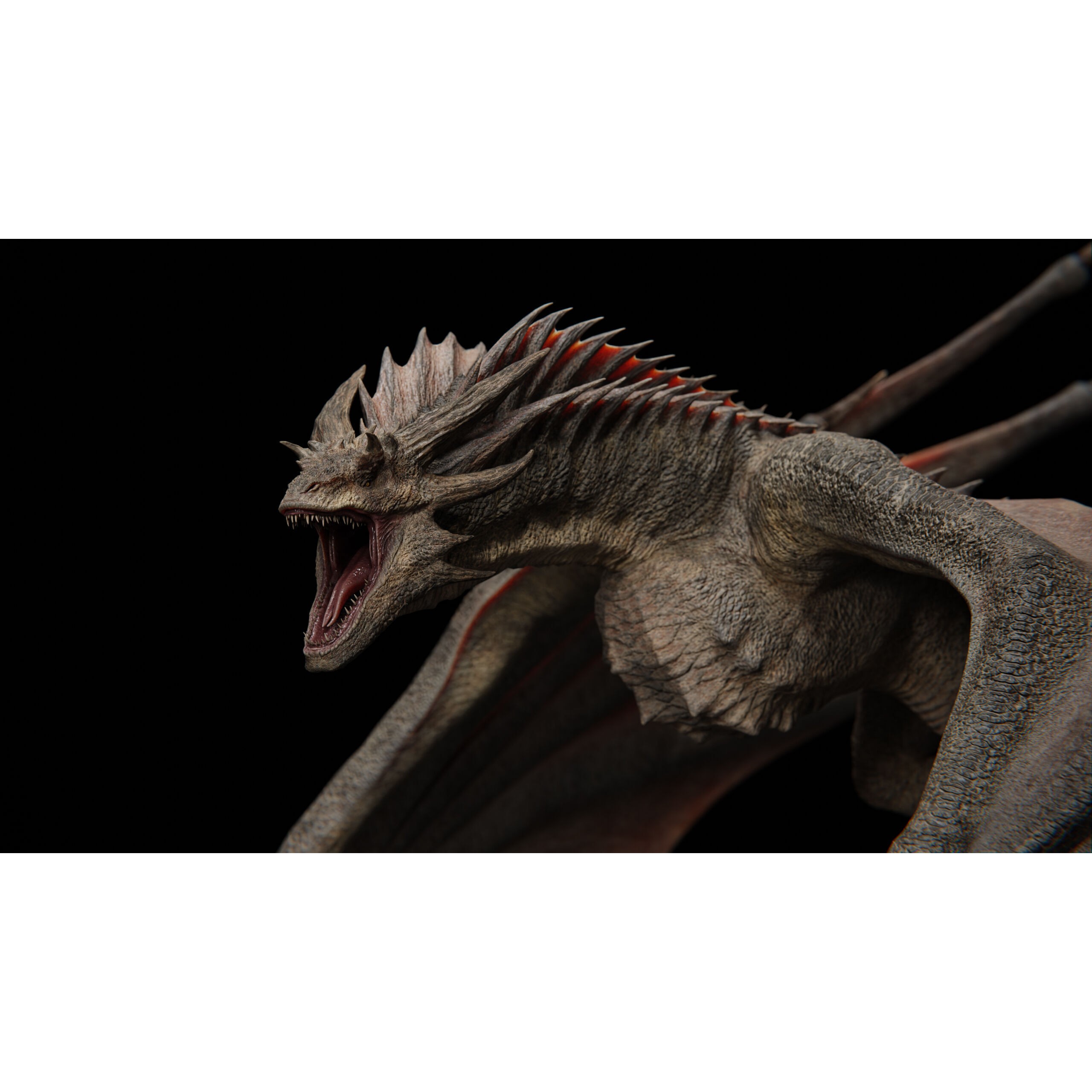 Vyrethorn Dragon 3D Model – Low Poly Rigged Creature, FBX & Blender - View 21