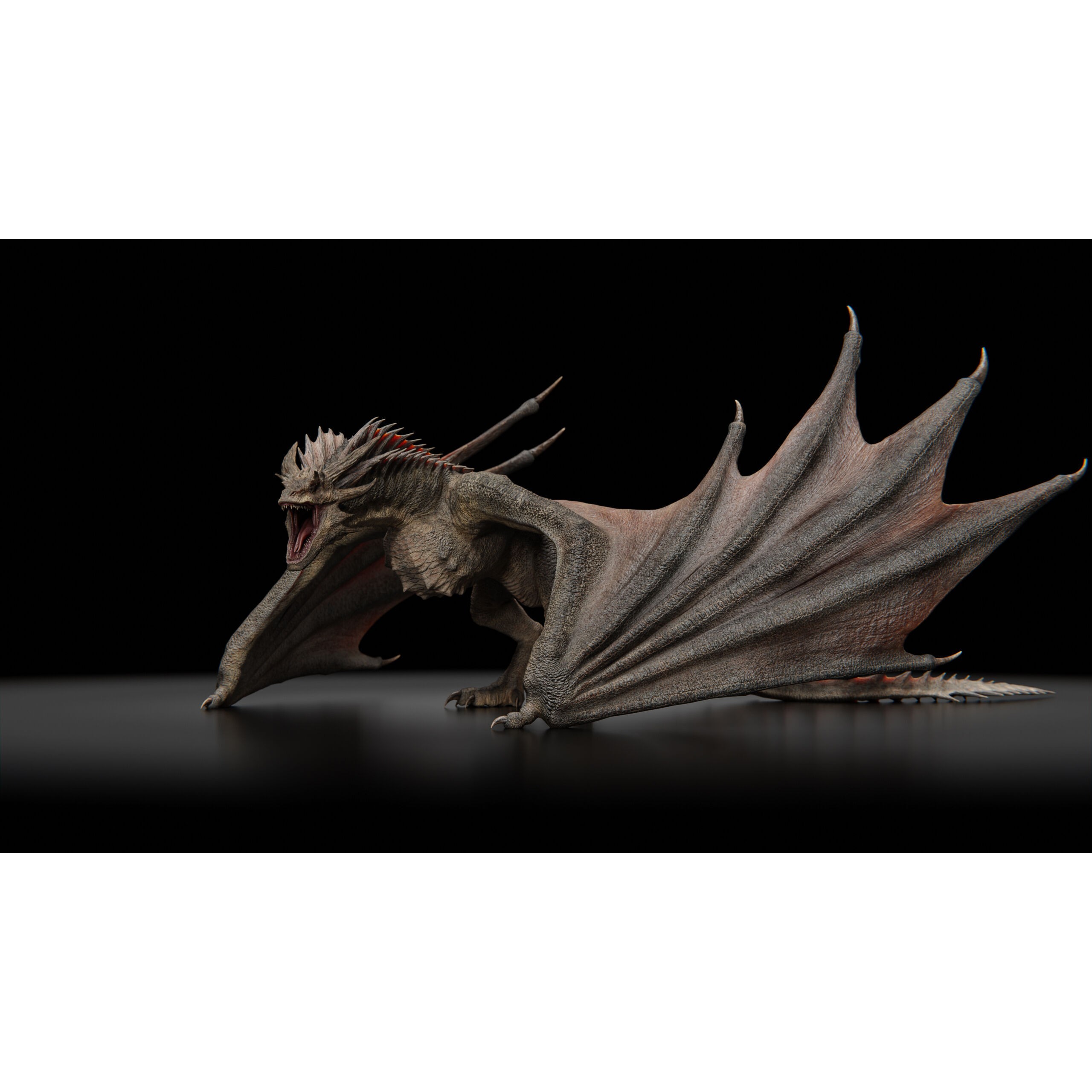 Vyrethorn Dragon 3D Model – Low Poly Rigged Creature, FBX & Blender - View 33