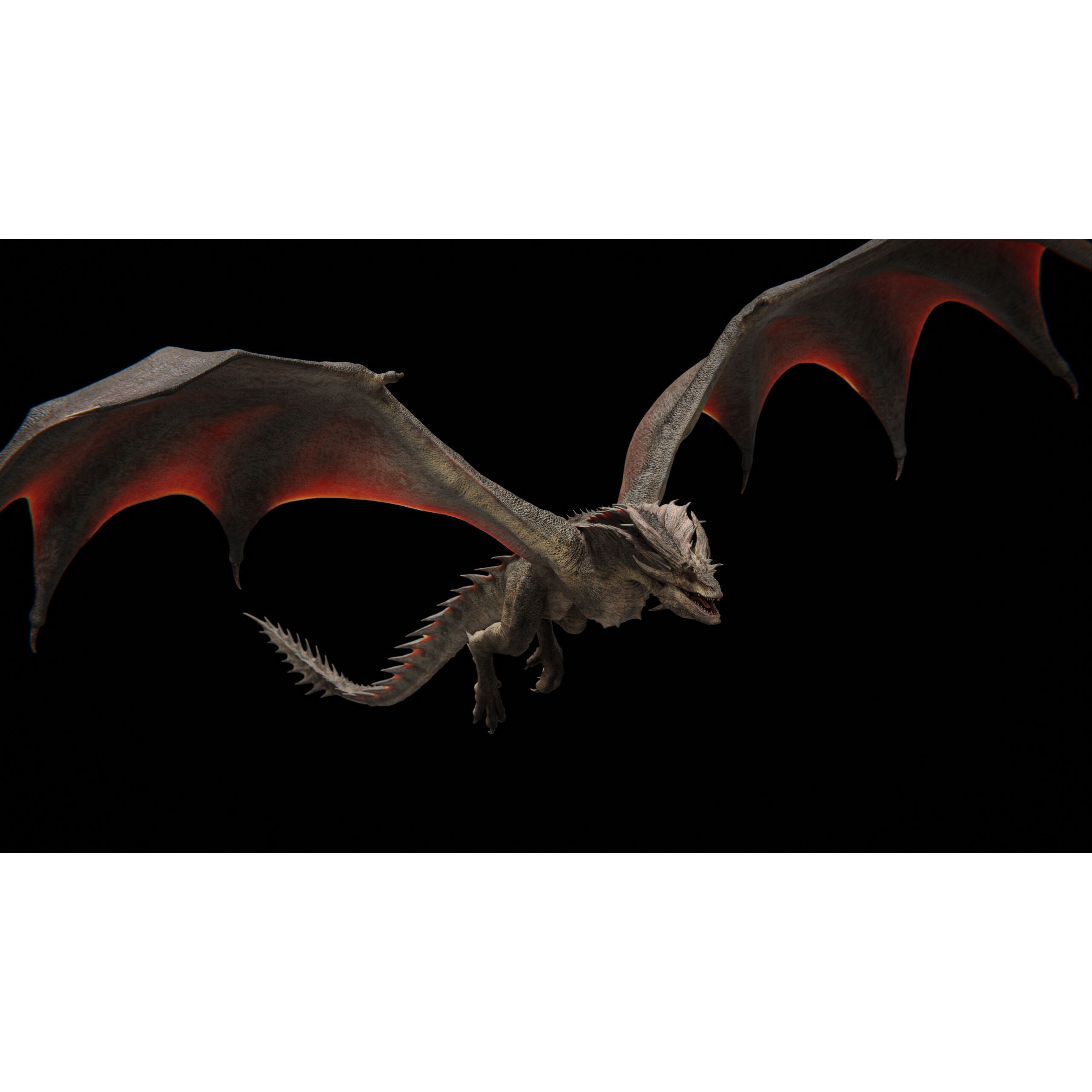 Vyrethorn Dragon 3D Model – Low Poly Rigged Creature, FBX & Blender - View 42
