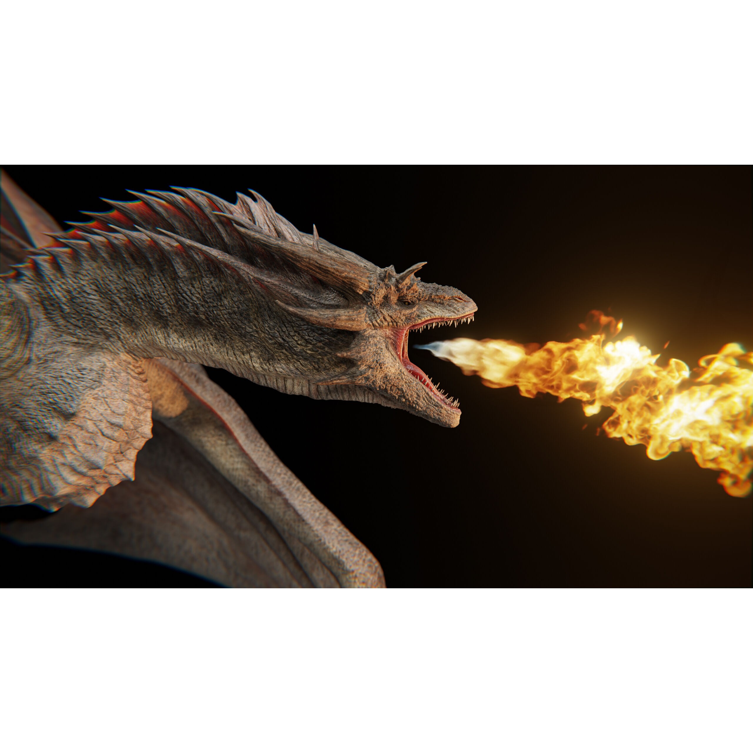 Vyrethorn Dragon 3D Model – Low Poly Rigged Creature, FBX & Blender - View 48